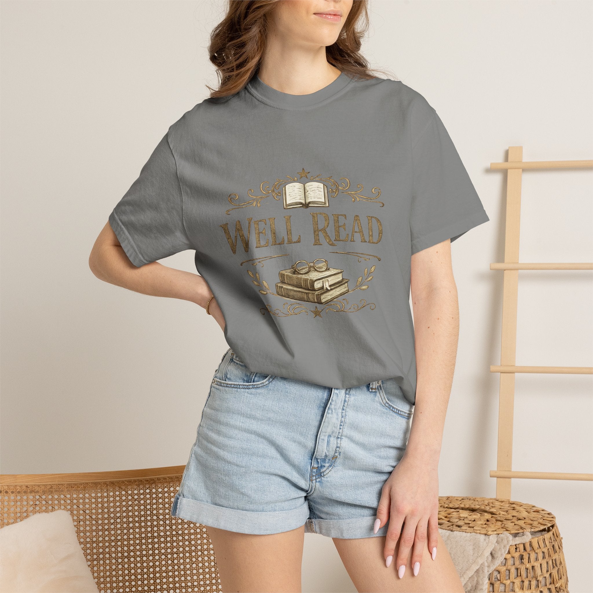 Well Read T-Shirt — Vintage Book Lover Tee - Creations by Chris and Carlos