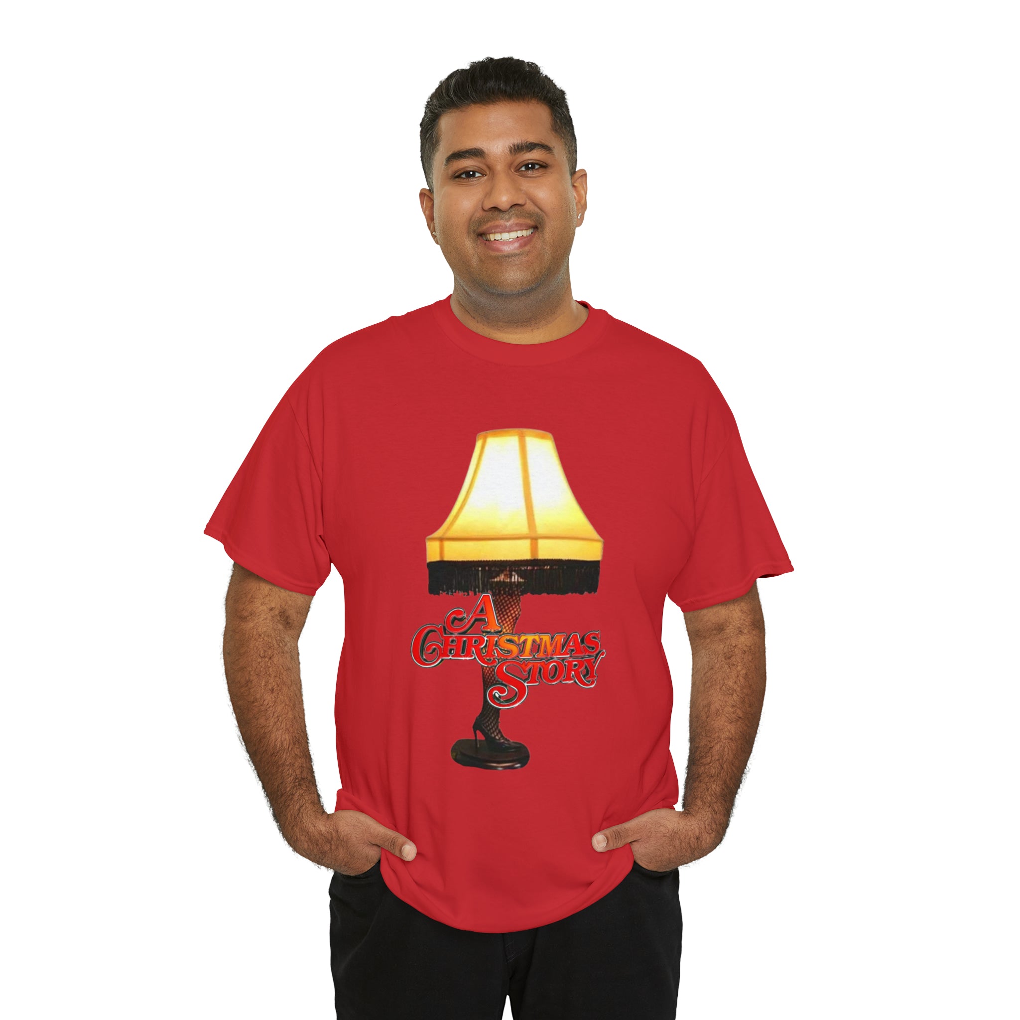 A Christmas Story- Leg Lamp Unisex Heavy Cotton T-Shirt - Creations by Chris and Carlos