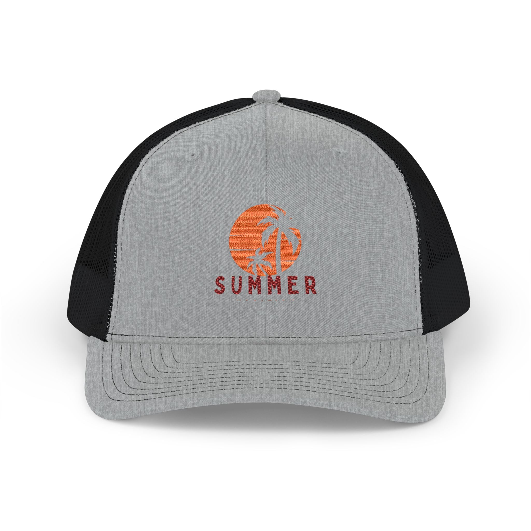 Trucker Cap - Sunset Palm 'SUMMER' Logo - Creations by Chris and Carlos