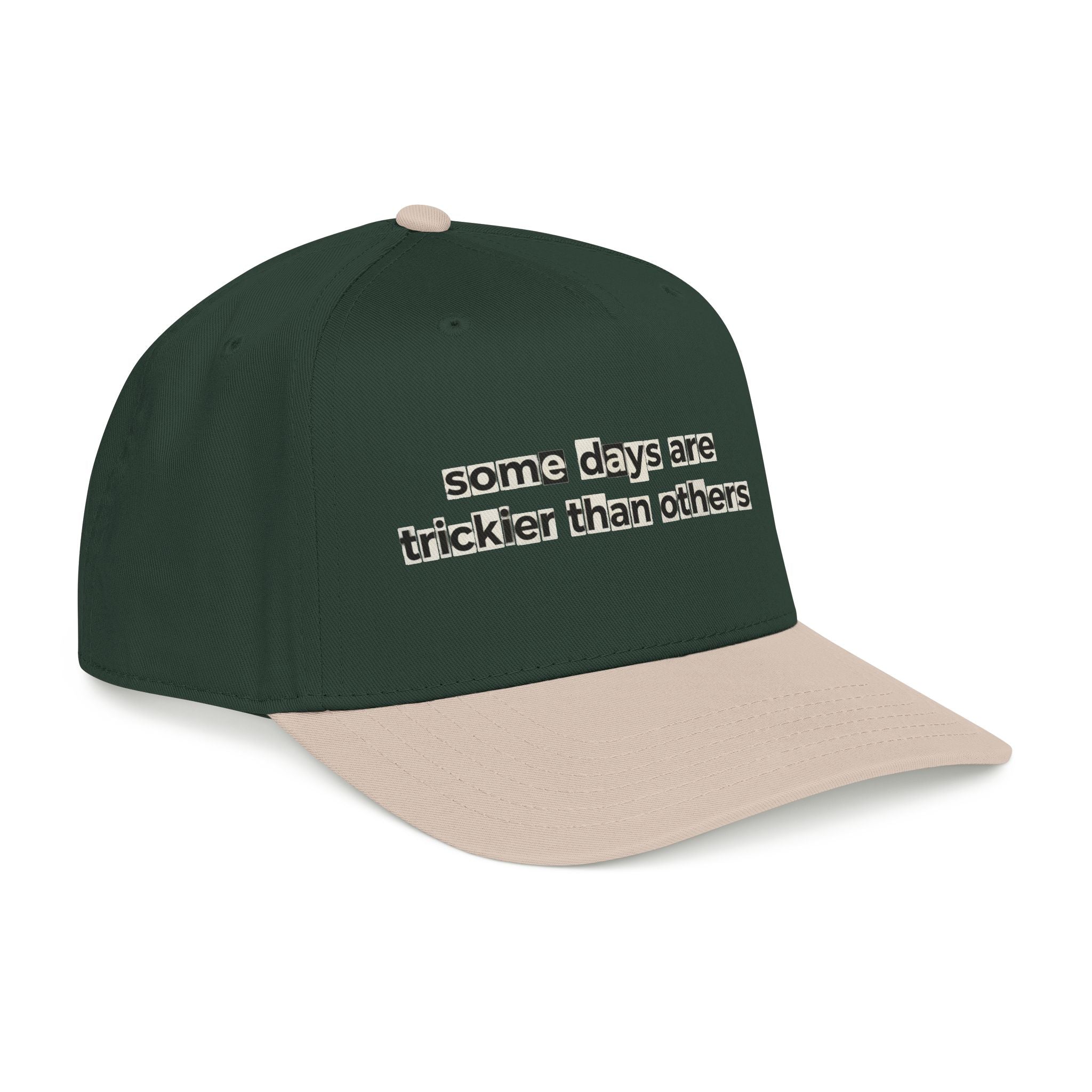 Baseball Cap — "Some Days Are Trickier Than Others" Patch - Creations by Chris and Carlos
