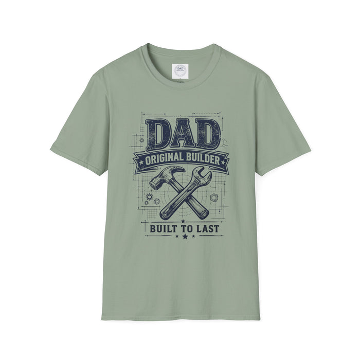 Dad Original Builder T-Shirt — "Built to Last" Father's Day Tool Graphic Shirt