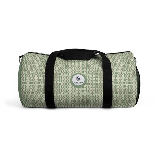 Prism Point Athletic Collection Mint Geometric Duffel Bag — Patterned Travel & Gym Weekender - Creations by Chris and Carlos