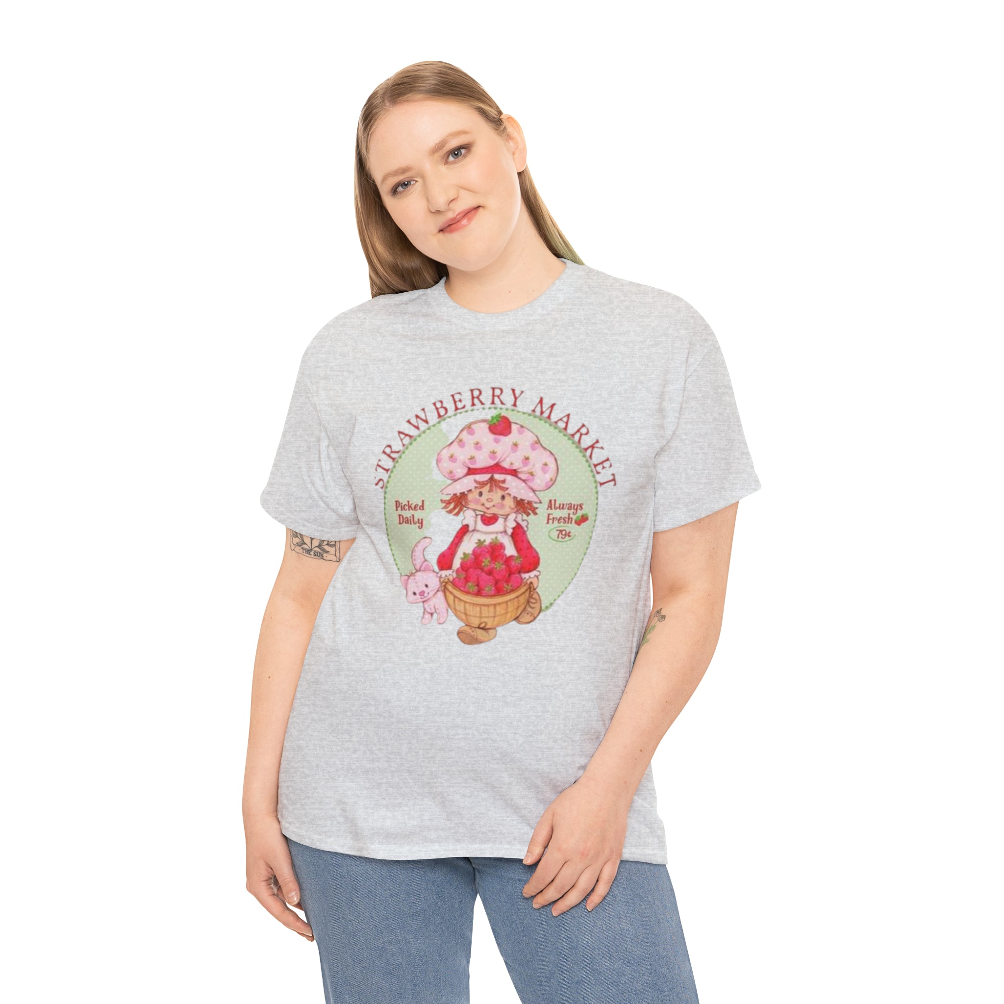 Strawberry Shortcake-  Unisex Heavy Cotton T-Shirt - Creations by Chris and Carlos