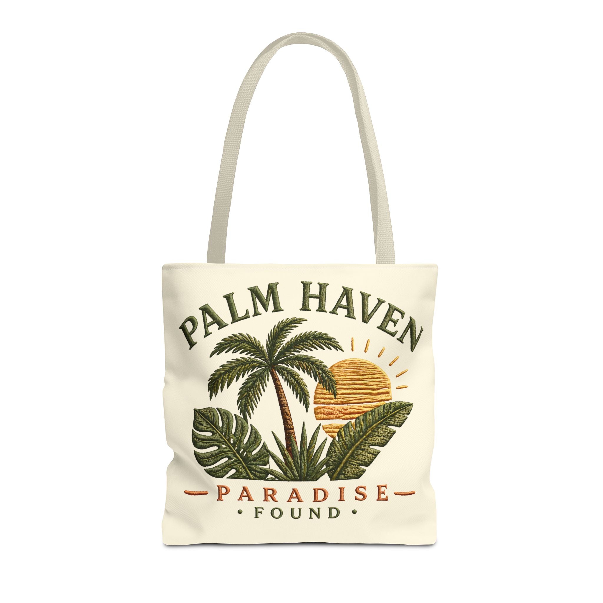 Palm Haven Tote Bag – 'Paradise Found' Tropical Palm Beach Tote - Creations by Chris and Carlos