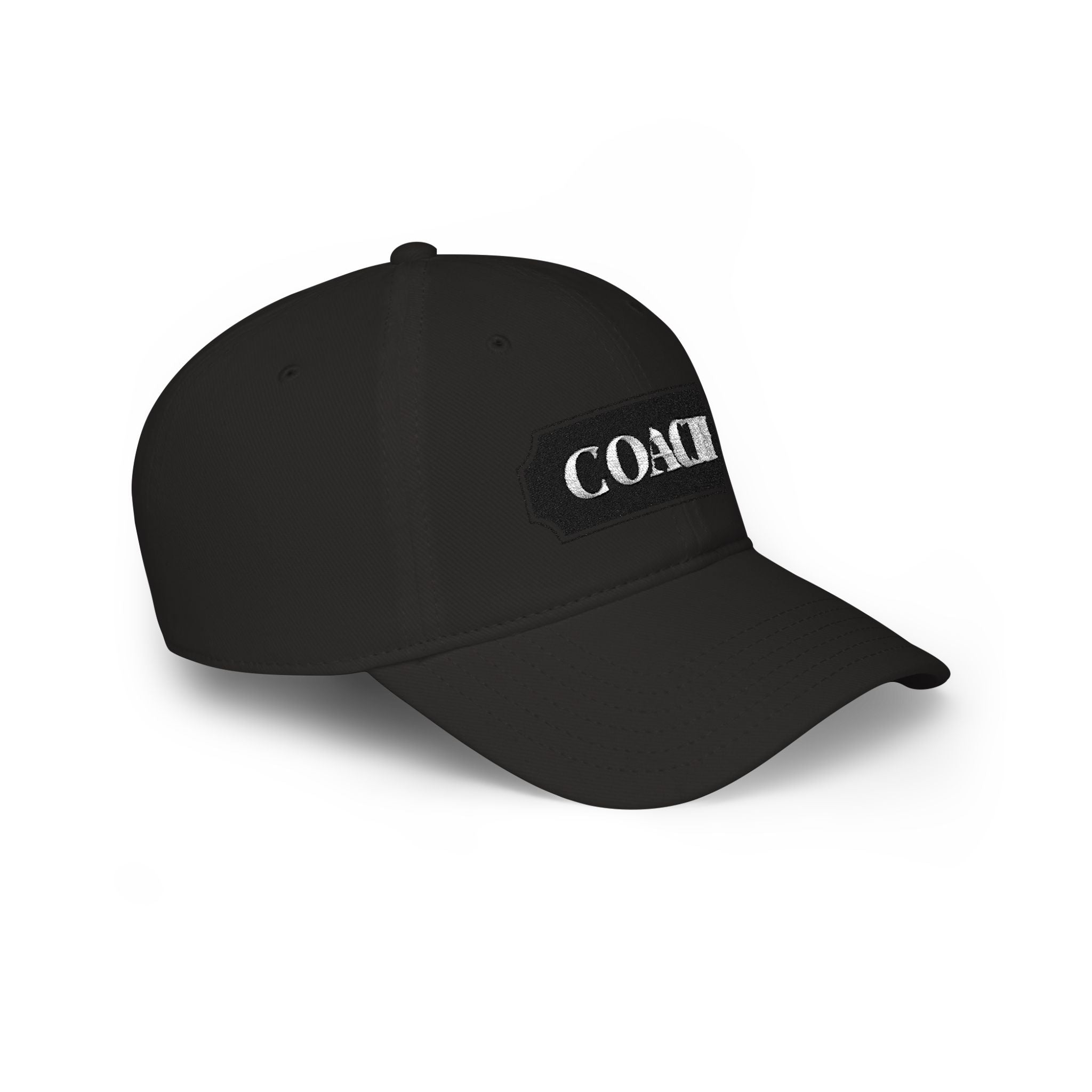 Coach Embroidered Patch Baseball Cap — Low Profile Coach Hat - Creations by Chris and Carlos