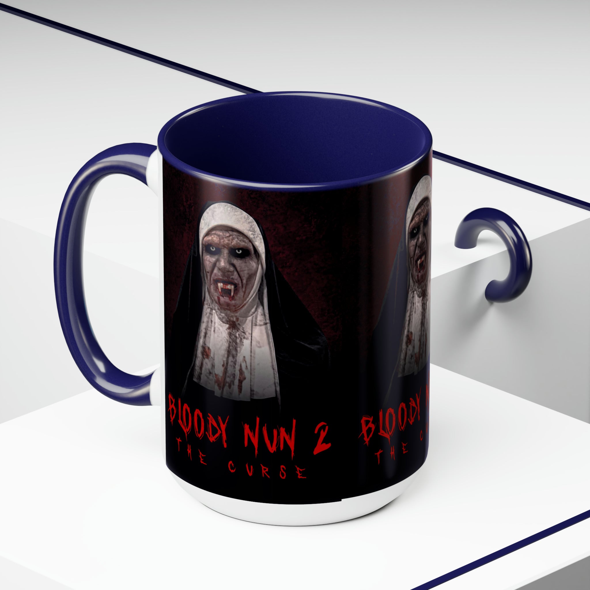 The Nun 2- Two-Tone Coffee Mugs, 15oz - Creations by Chris and Carlos
