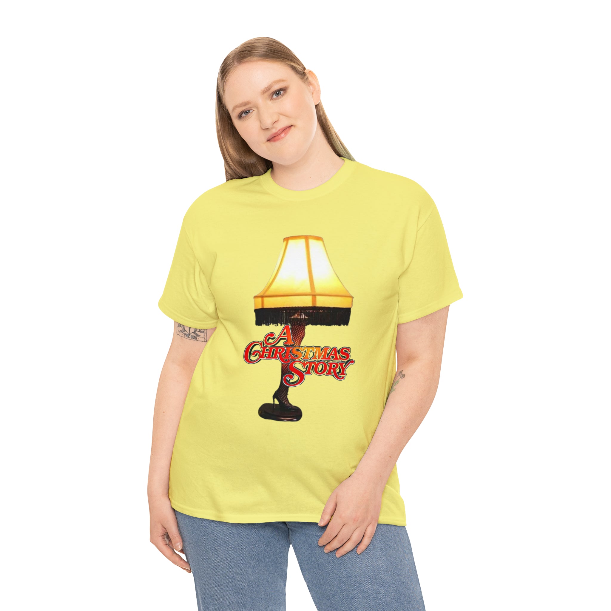 A Christmas Story- Leg Lamp Unisex Heavy Cotton T-Shirt - Creations by Chris and Carlos