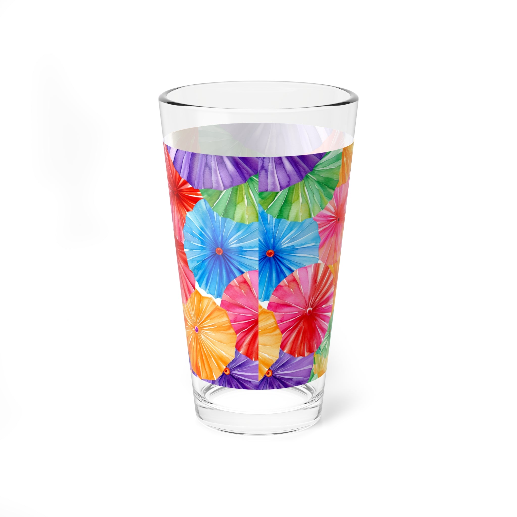 16oz Tropical Cocktail Mixing Glass — Colorful Paper Umbrella DesignSol y Alegría (Sun and Joy) Collection- Cactus Succulent Pattern Microfiber Blanket Soft Velveteen Throw for Home & Garden Lovers - Creations by Chris and Carlos