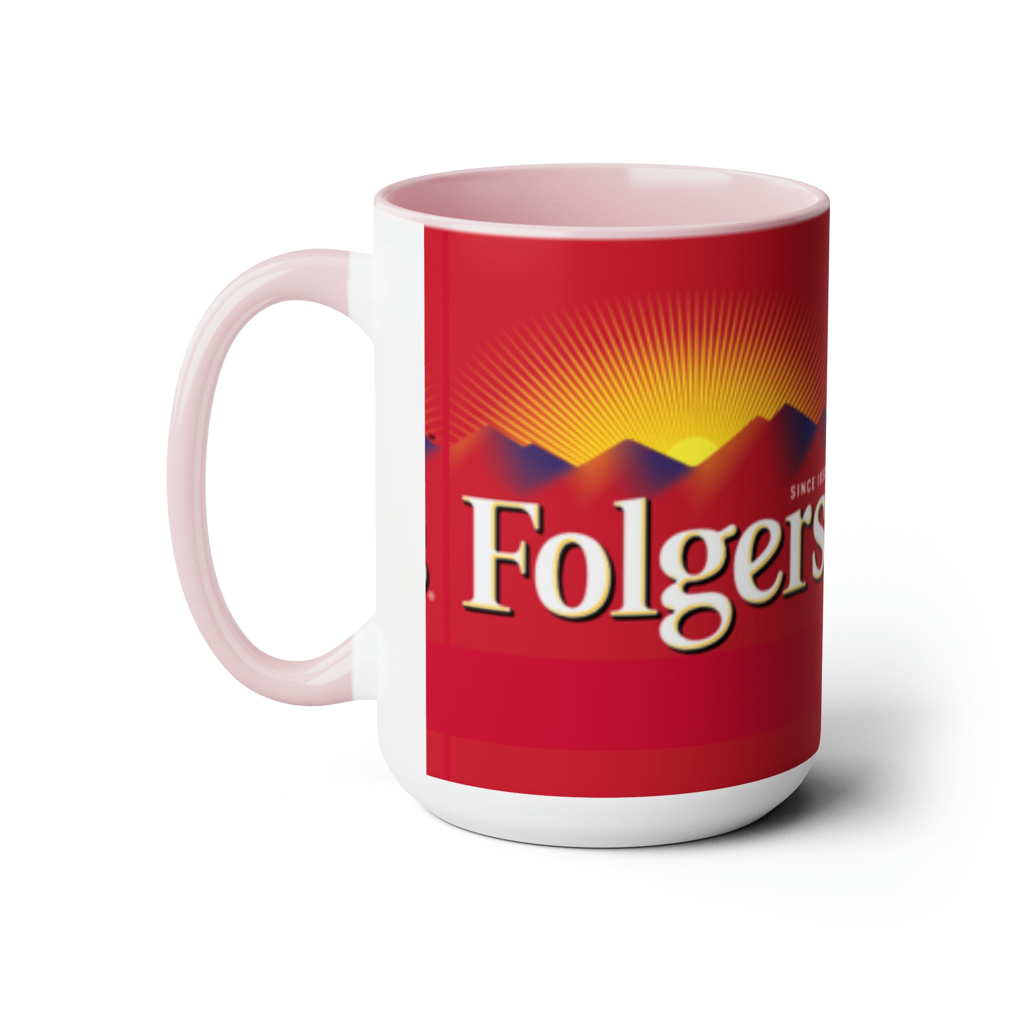 Folgers- White Ceramic Mug - Creations by Chris and Carlos