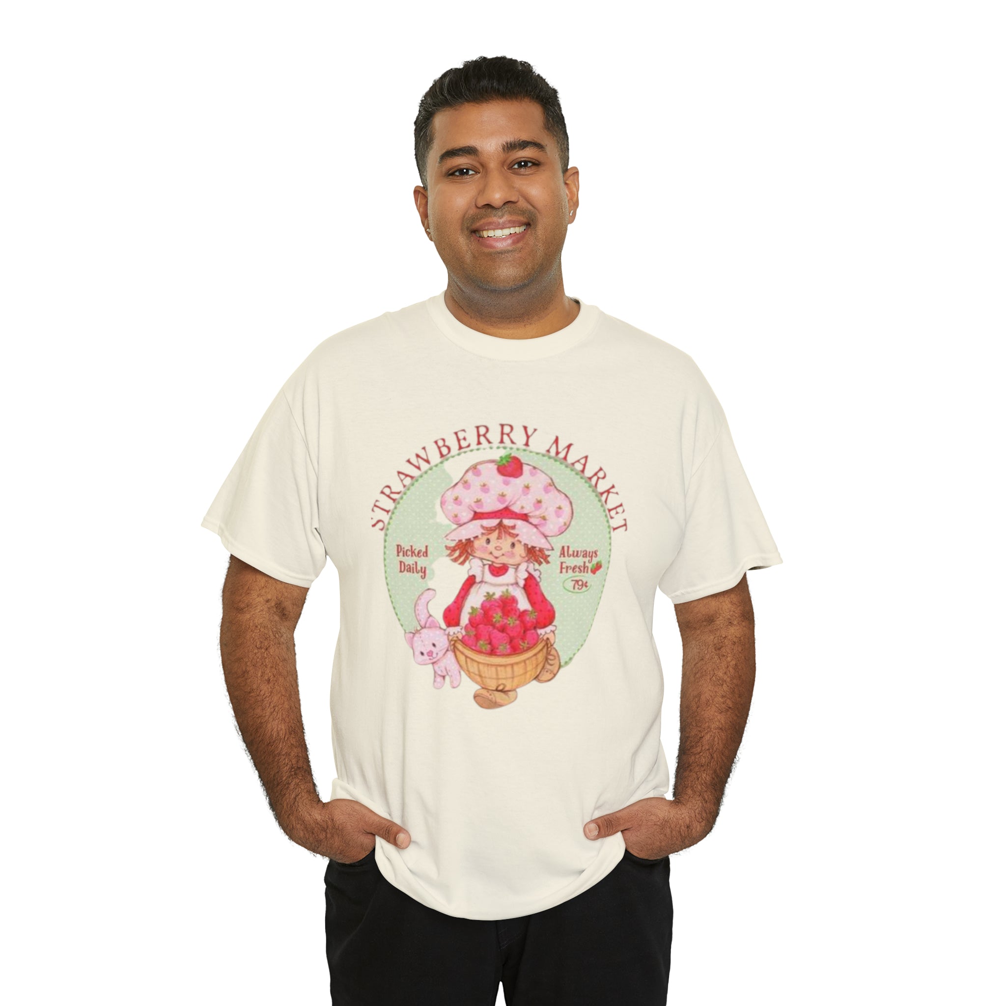 Strawberry Shortcake-  Unisex Heavy Cotton T-Shirt - Creations by Chris and Carlos