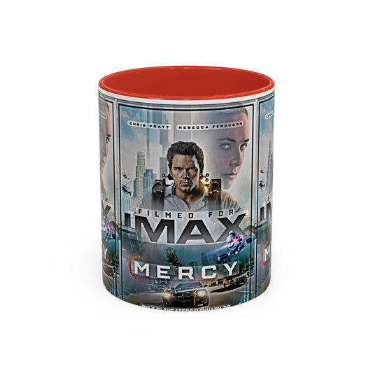 Accent Coffee Mug — 'Mercy' Movie Poster Design (11/15oz) - Creations by Chris and Carlos