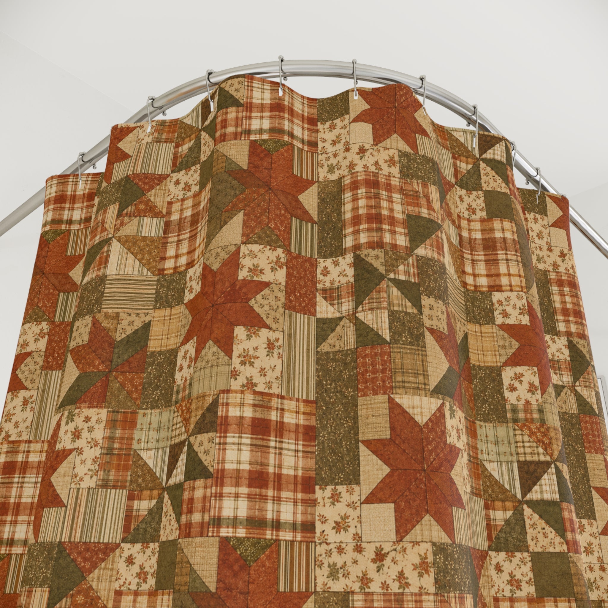 Old Soul Harvest™ Vintage Quilt Blocks Shower Curtain - Shower Curtain from Old Soul Harvest Bath