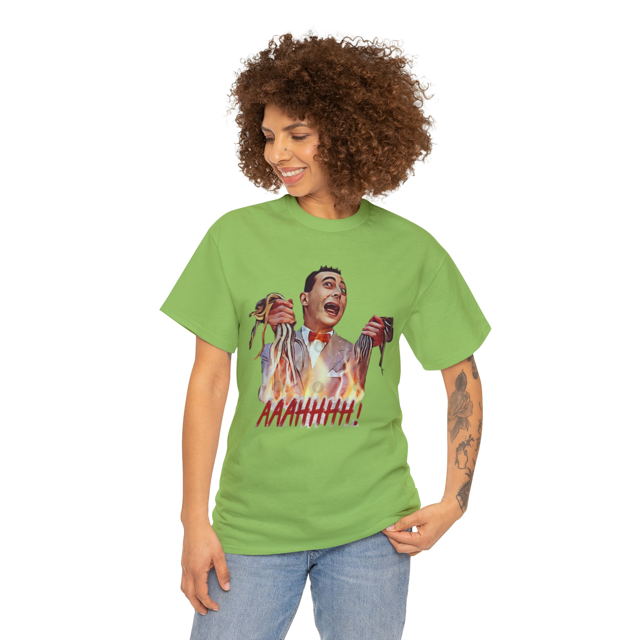Pee Wee Herman-  Unisex Heavy Cotton T-Shirt - Creations by Chris and Carlos