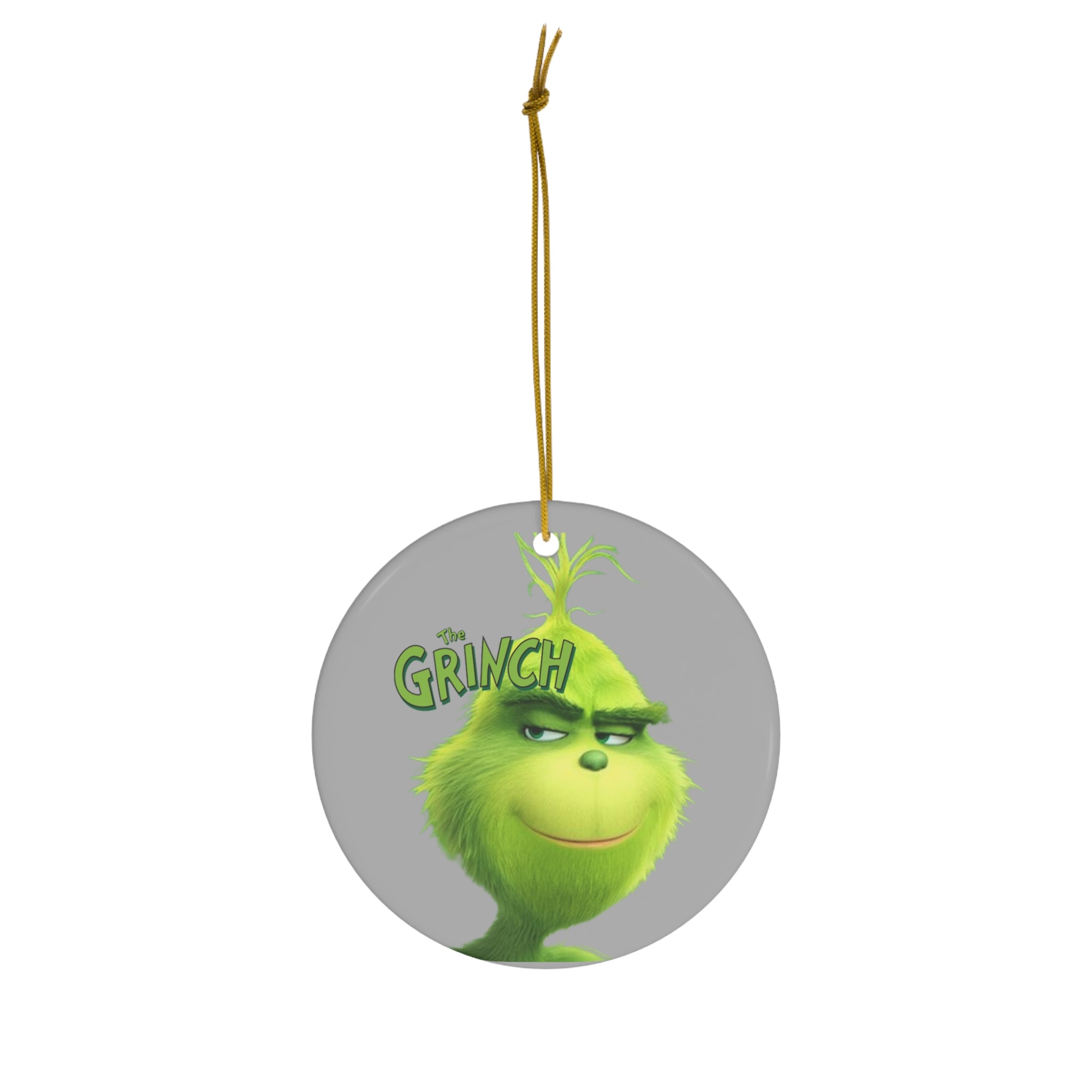 The Grinch- Ceramic Ornament, 4 Shapes - Creations by Chris and Carlos