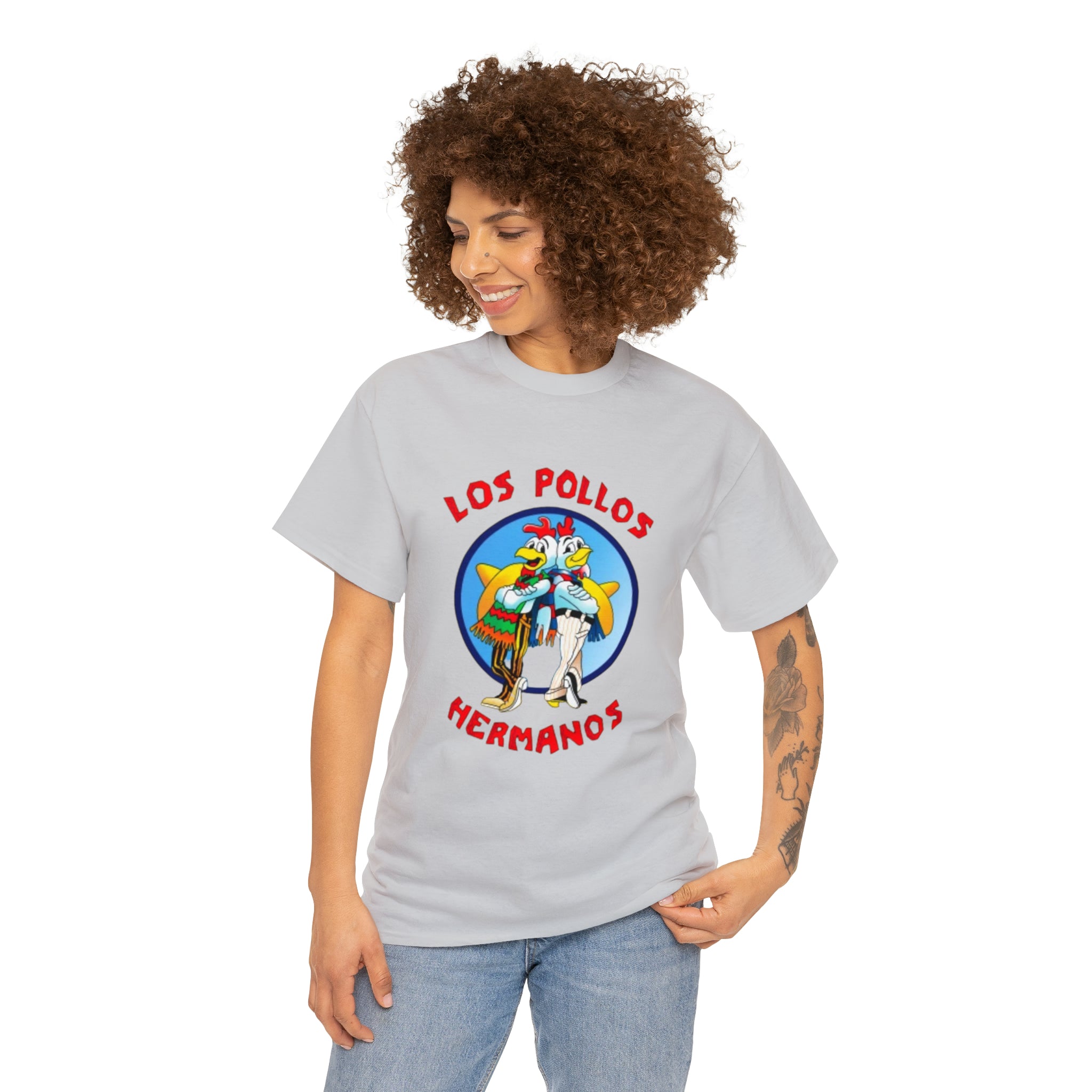 Pollos- Unisex Heavy Cotton T-Shirt - Creations by Chris and Carlos