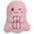 Cute Pink Plush Pillow — Winking Character Holding Diet Coke Can (Custom Shaped Pillow)