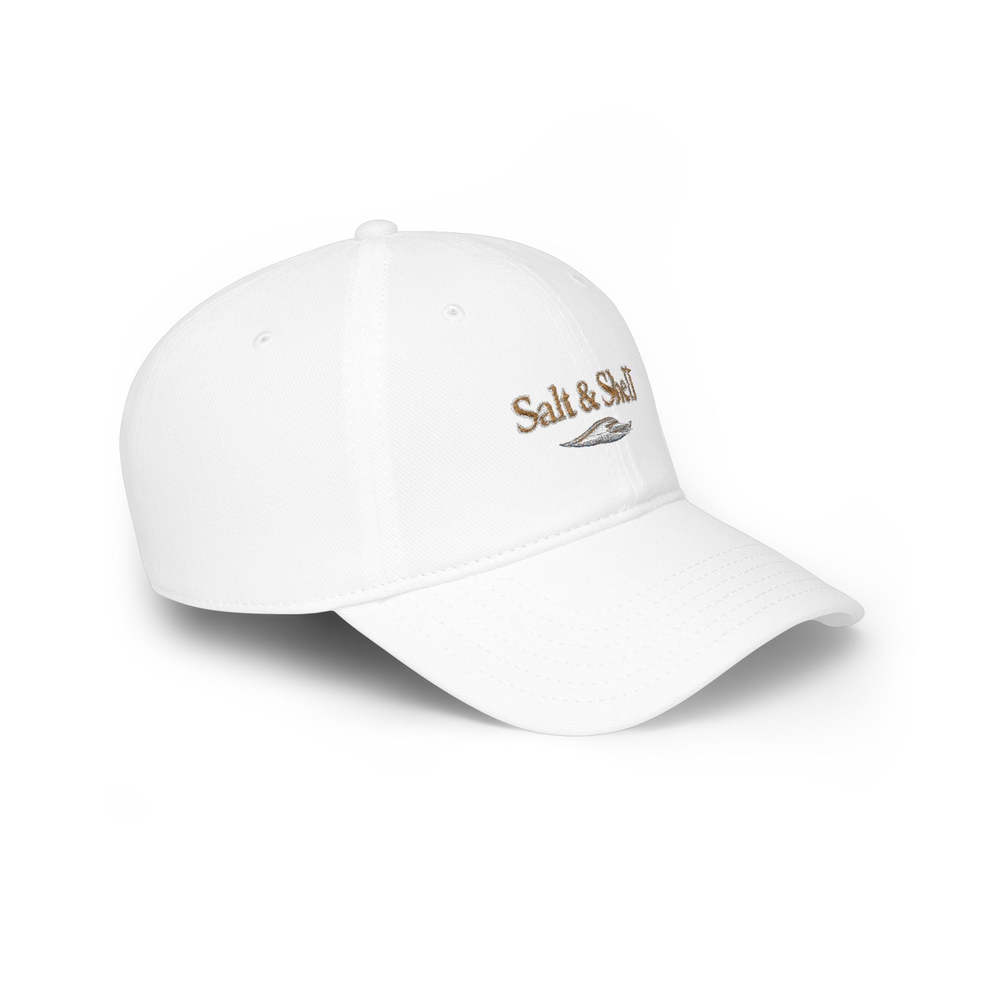 Low Profile Baseball Cap — Subtle Sequin 'Salt Life' Beach Hat - Creations by Chris and Carlos