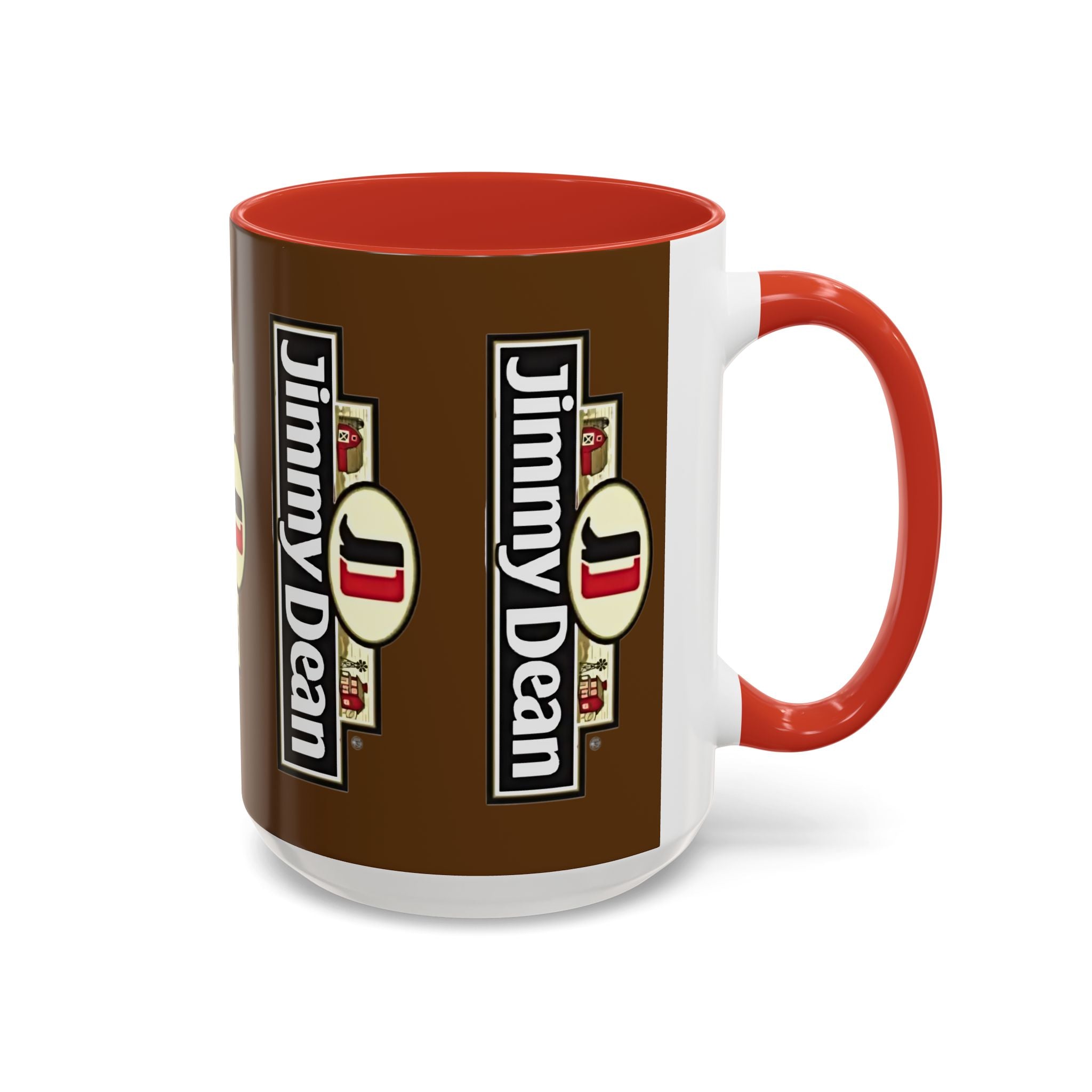 Jimmy Dean Logo Coffee Mug — Retro Breakfast Brand Accent Mug (11/15oz) - Creations by Chris and Carlos