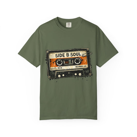 Analog Cassette T-Shirt — "Side B Soul" Vintage Tape Music Tee - Creations by Chris and Carlos