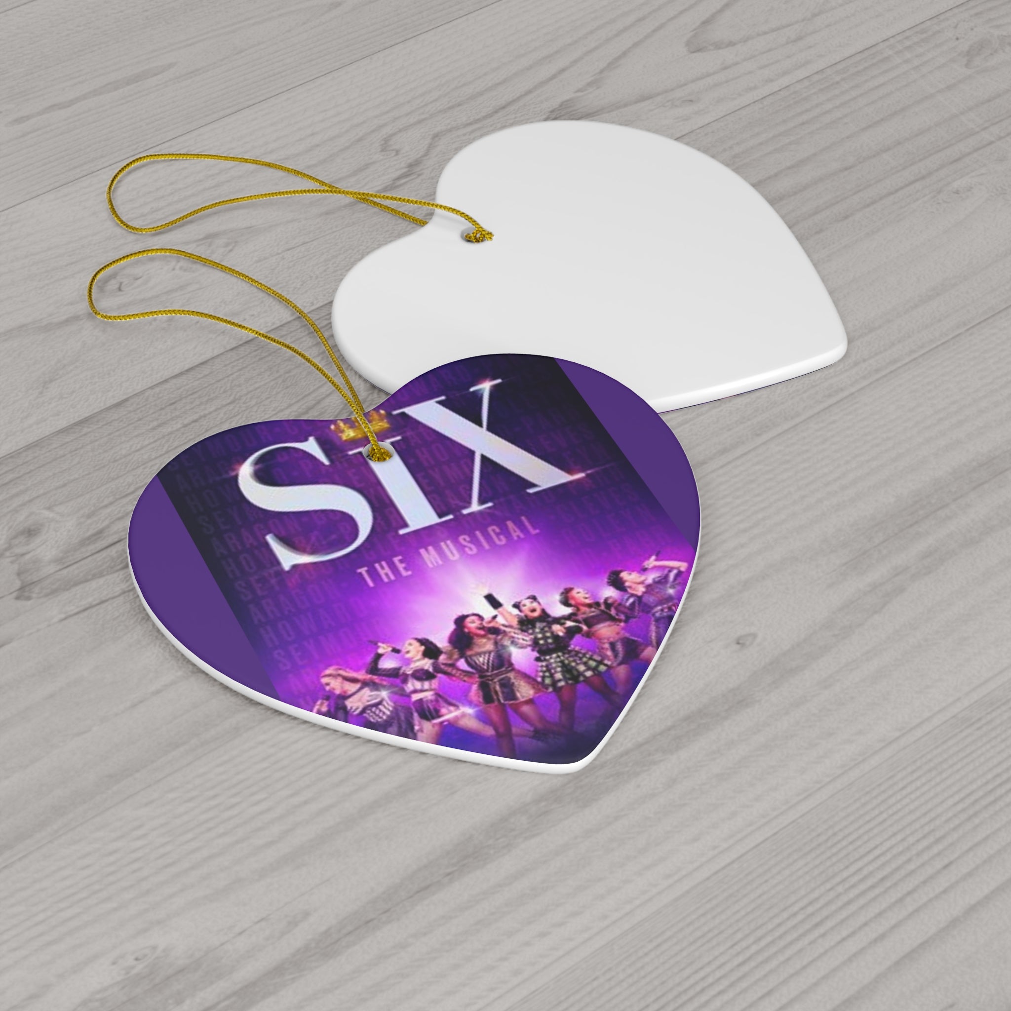 SIX the Musical- Ceramic Ornament, 4 Shapes - Creations by Chris and Carlos