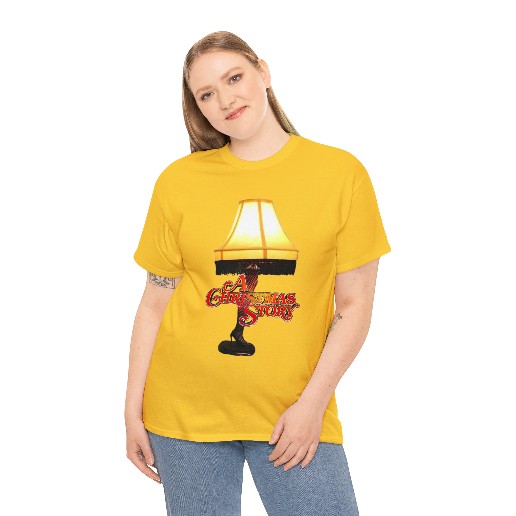 A Christmas Story- Leg Lamp Unisex Heavy Cotton T-Shirt - Creations by Chris and Carlos