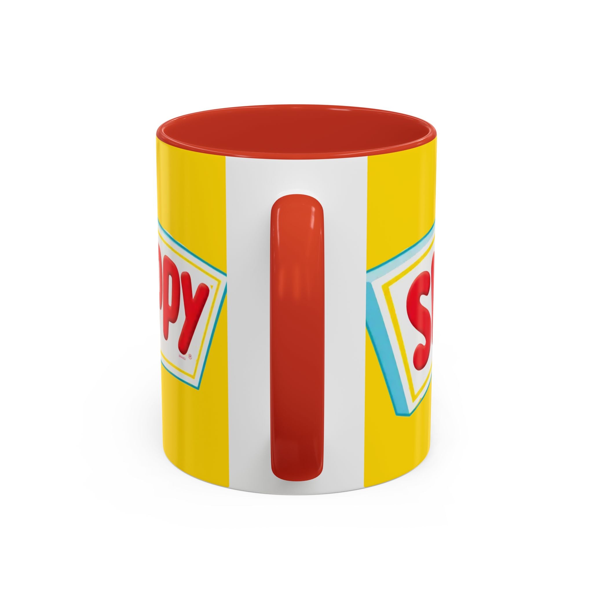 Skippy Retro Logo Coffee Mug — Yellow Accent Peanut Butter Inspired 11/15oz - Creations by Chris and Carlos