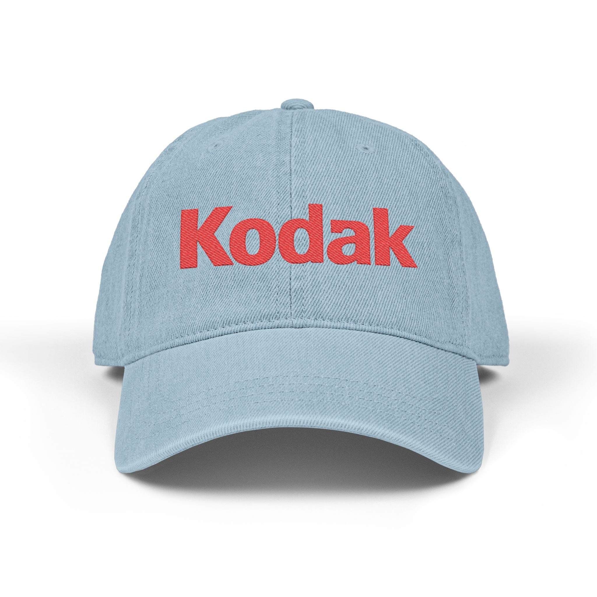Kodak Embroidered Denim Hat - Vintage Logo Cap - Creations by Chris and Carlos