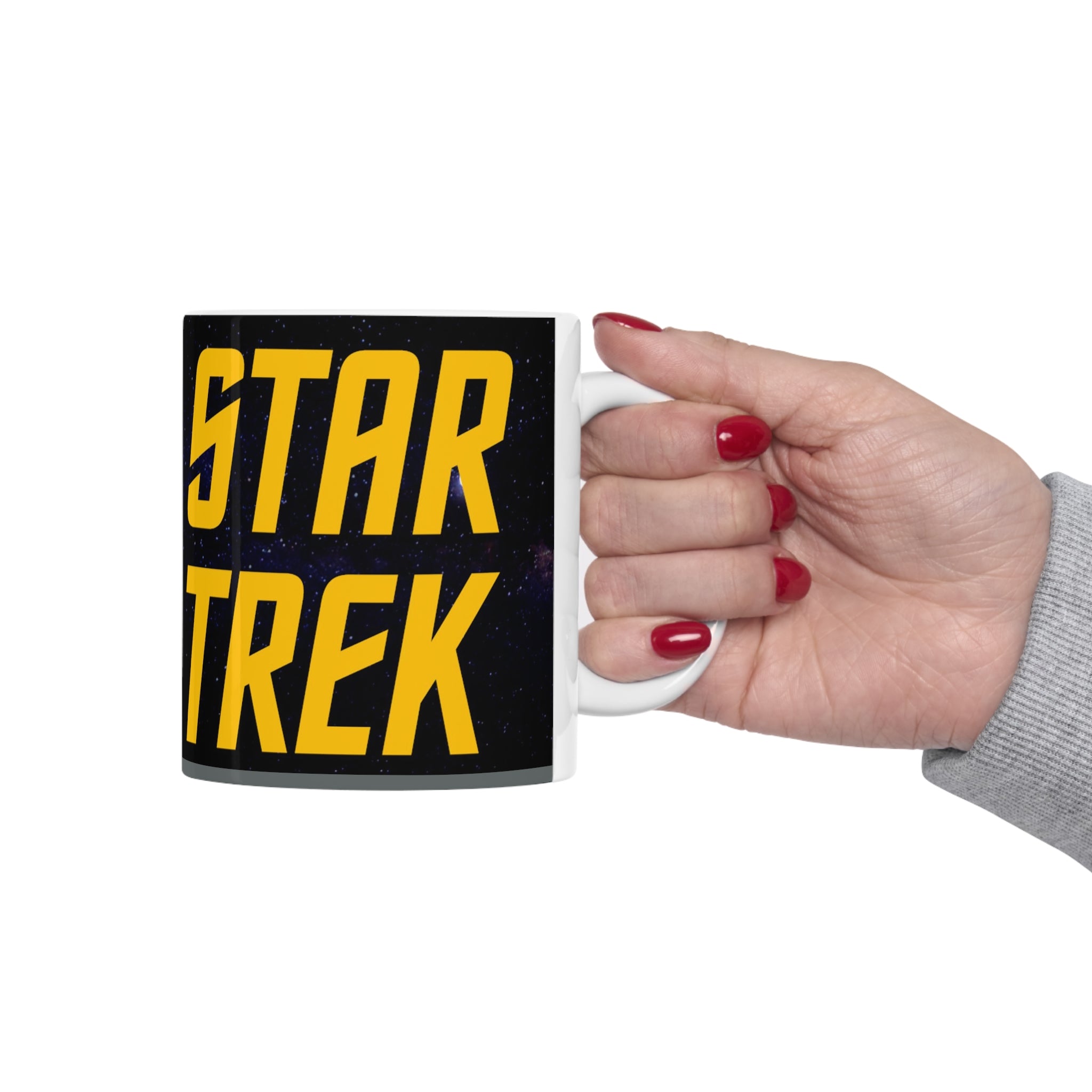 Star Trek Collection- USS Enterprise White Ceramic Mug - Creations by Chris and Carlos