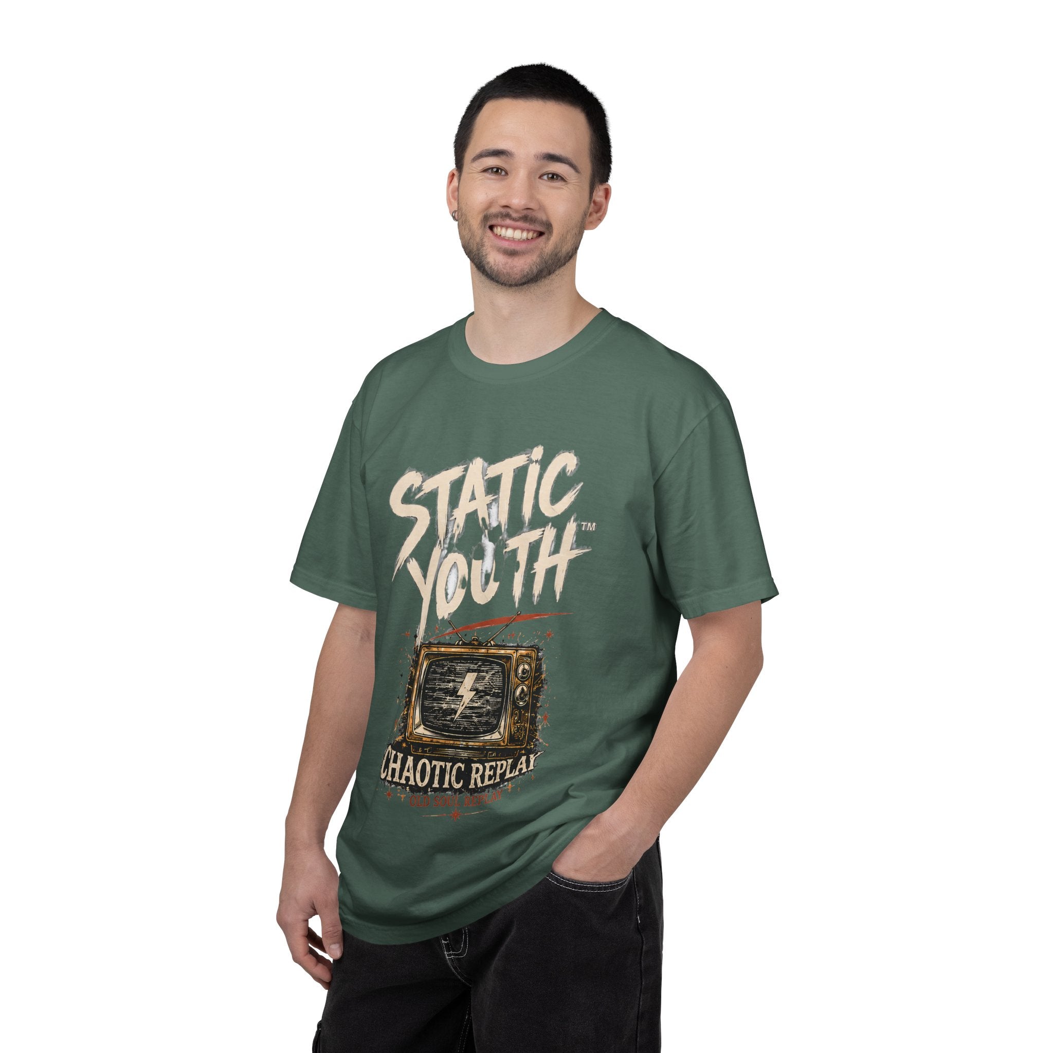 Static Youth "Chaotic Replay" Graphic T-Shirt - Creations by Chris and Carlos