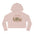 Cropped Hoodie - 'Love Shack Cottage Weekend Club' Vintage Floral Cabin Graphic