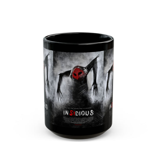 Insidious Horror Movie Black Mug — Red-Faced Spirit Design - Creations by Chris and Carlos