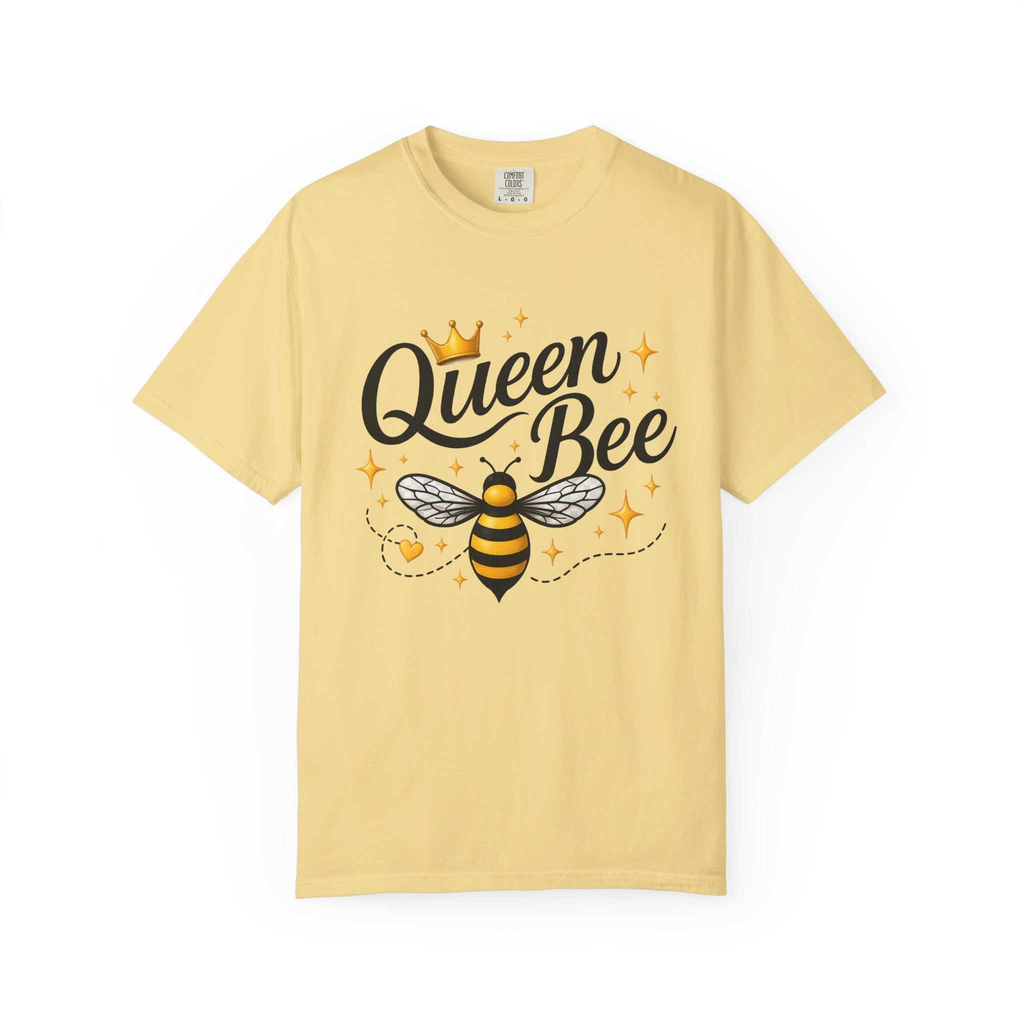 Queen Bee T-Shirt — Cute Crowned Bee Graphic Tee for Women - Creations by Chris and Carlos