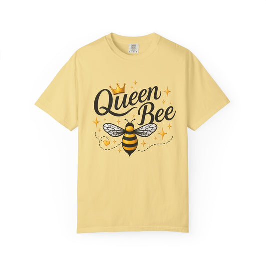 Queen Bee T-Shirt — Cute Crowned Bee Graphic Tee for Women - Creations by Chris and Carlos