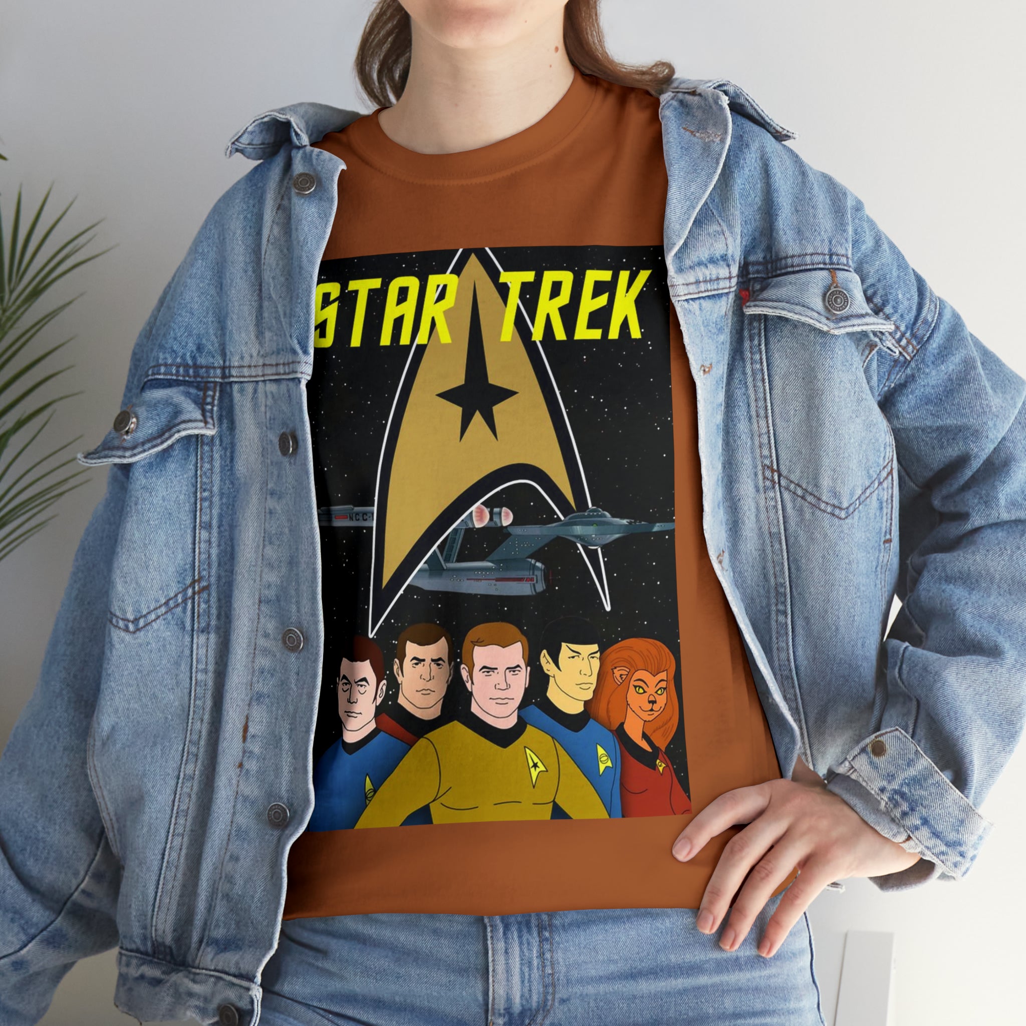 Star Trek Cartoon- Unisex Heavy Cotton T-Shirt - Creations by Chris and Carlos
