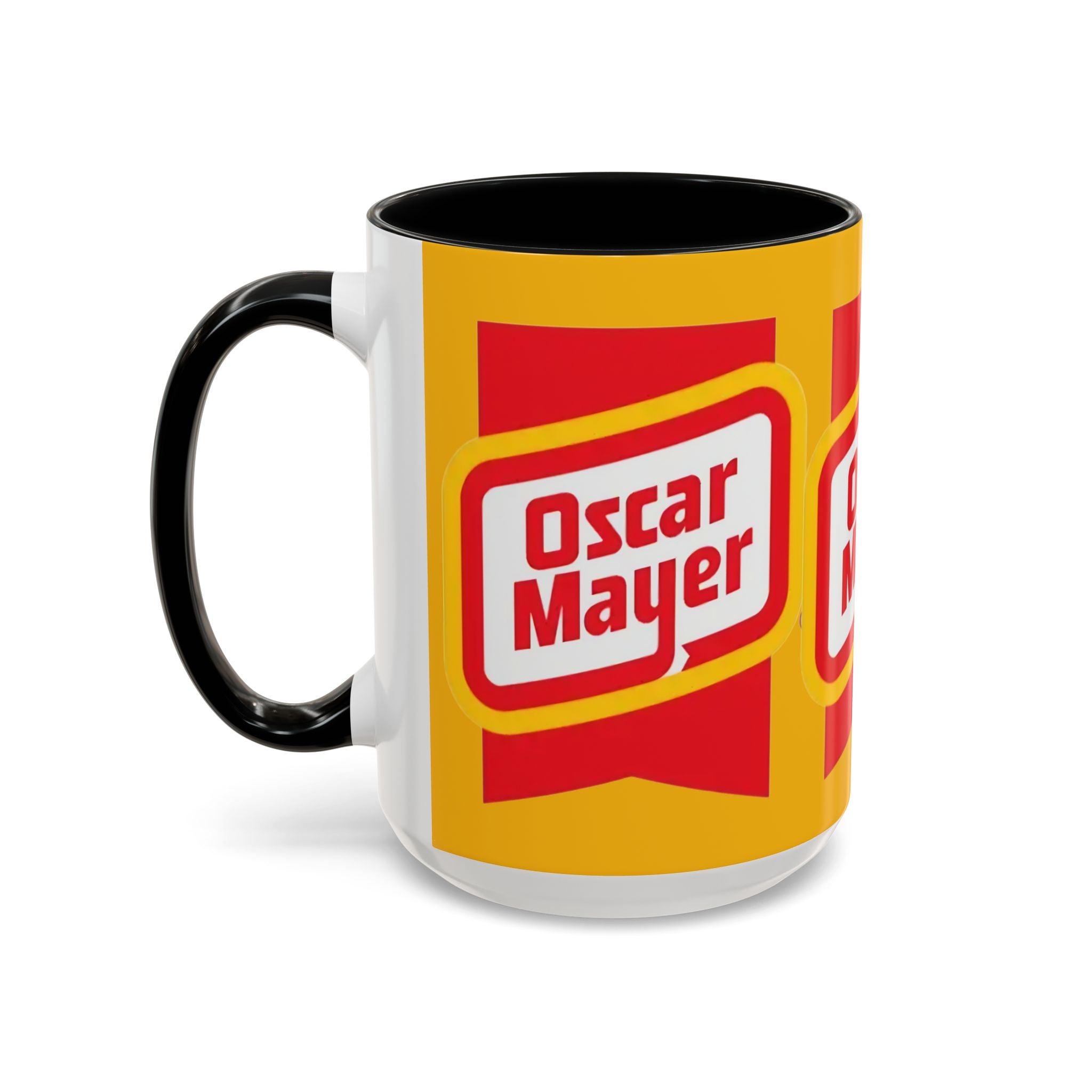 Accent Mug — Retro Oscar Mayer Logo Coffee Cup (11/15 oz) - Creations by Chris and Carlos