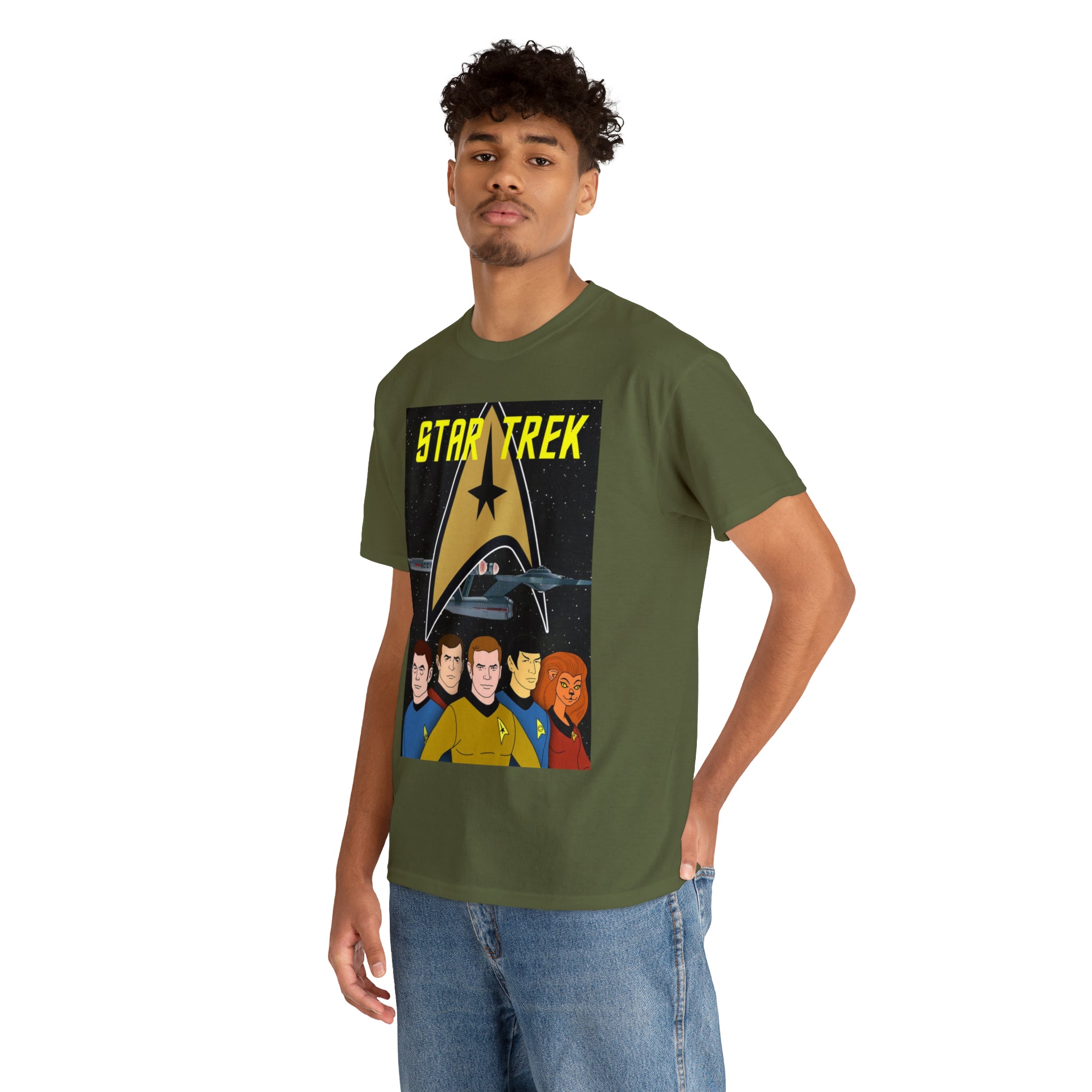 Star Trek Cartoon- Unisex Heavy Cotton T-Shirt - Creations by Chris and Carlos