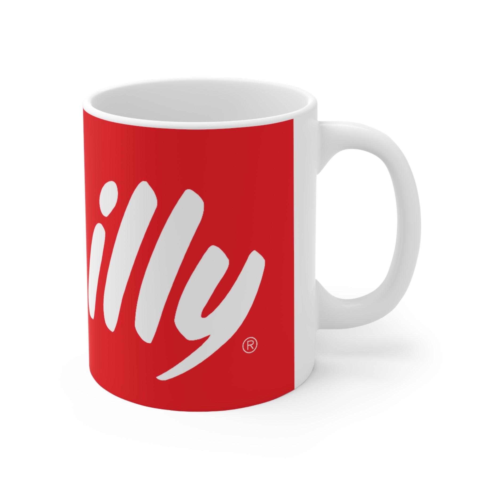 Illy coffee- White Ceramic Mug - Creations by Chris and Carlos