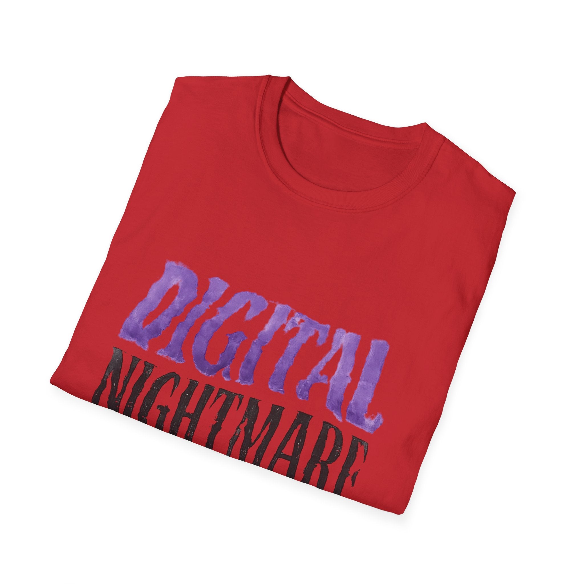 Digital Nightmare T-Shirt — Gothic Purple Graphic Tee - Creations by Chris and Carlos