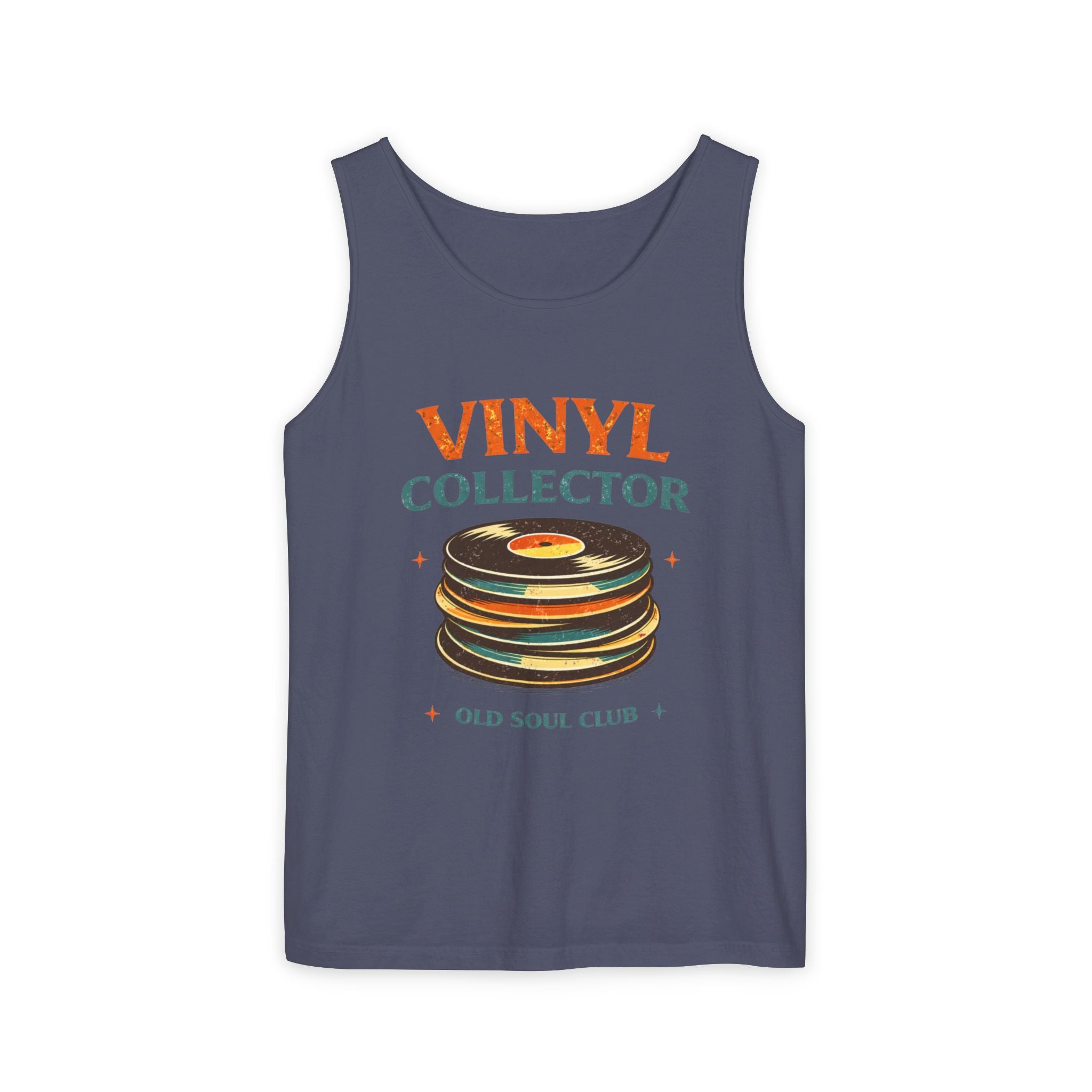 Vinyl Collector Tank Top — Old Soul Club Retro Record Lover Tee - Creations by Chris and Carlos