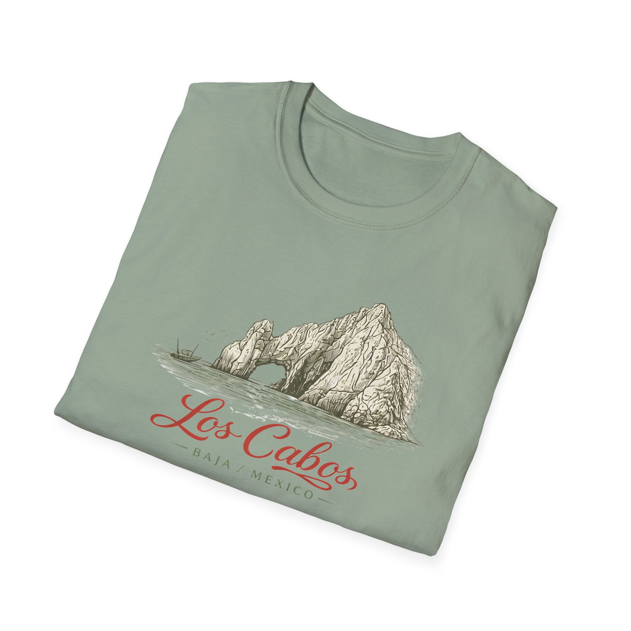 Los Cabos Mountain Illustration T‑Shirt — Retro Mexican Travel Tee - Creations by Chris and Carlos
