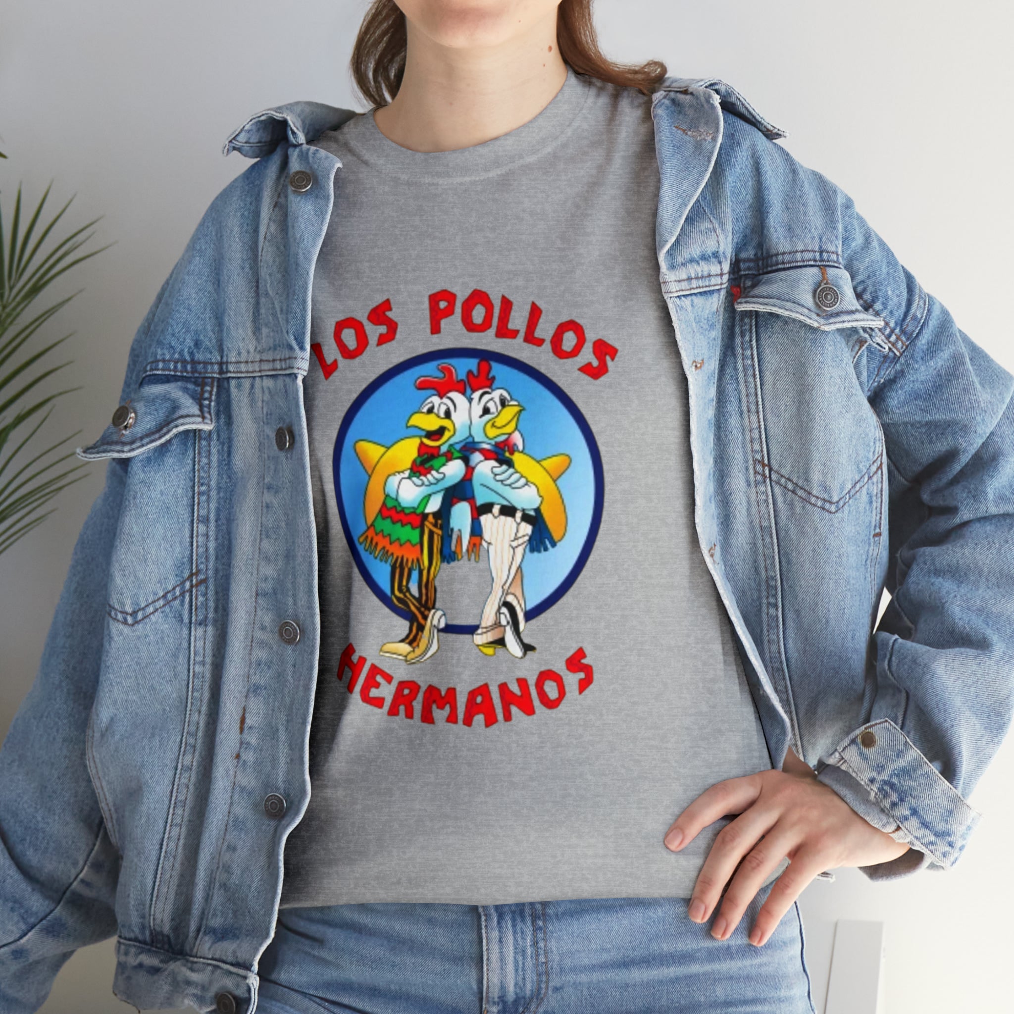 Pollos- Unisex Heavy Cotton T-Shirt - Creations by Chris and Carlos
