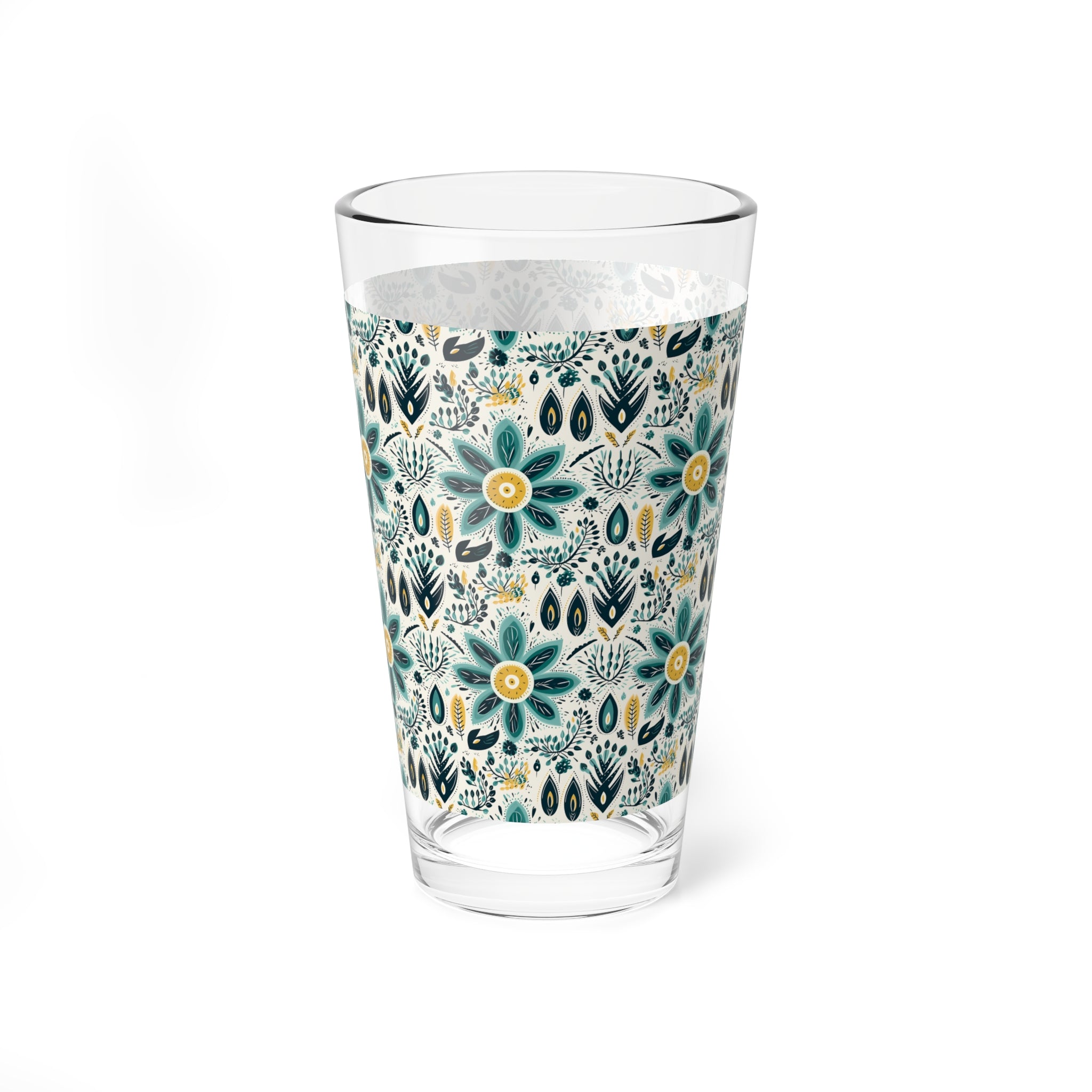 Sol y Alegría (Sun and Joy) Collection- Cactus Succulent Pattern Microfiber Blanket Soft Velveteen Throw for Home & Garden Lovers16oz Floral Mixing Glass — Teal & Mustard Vintage Flower Pattern - Creations by Chris and Carlos