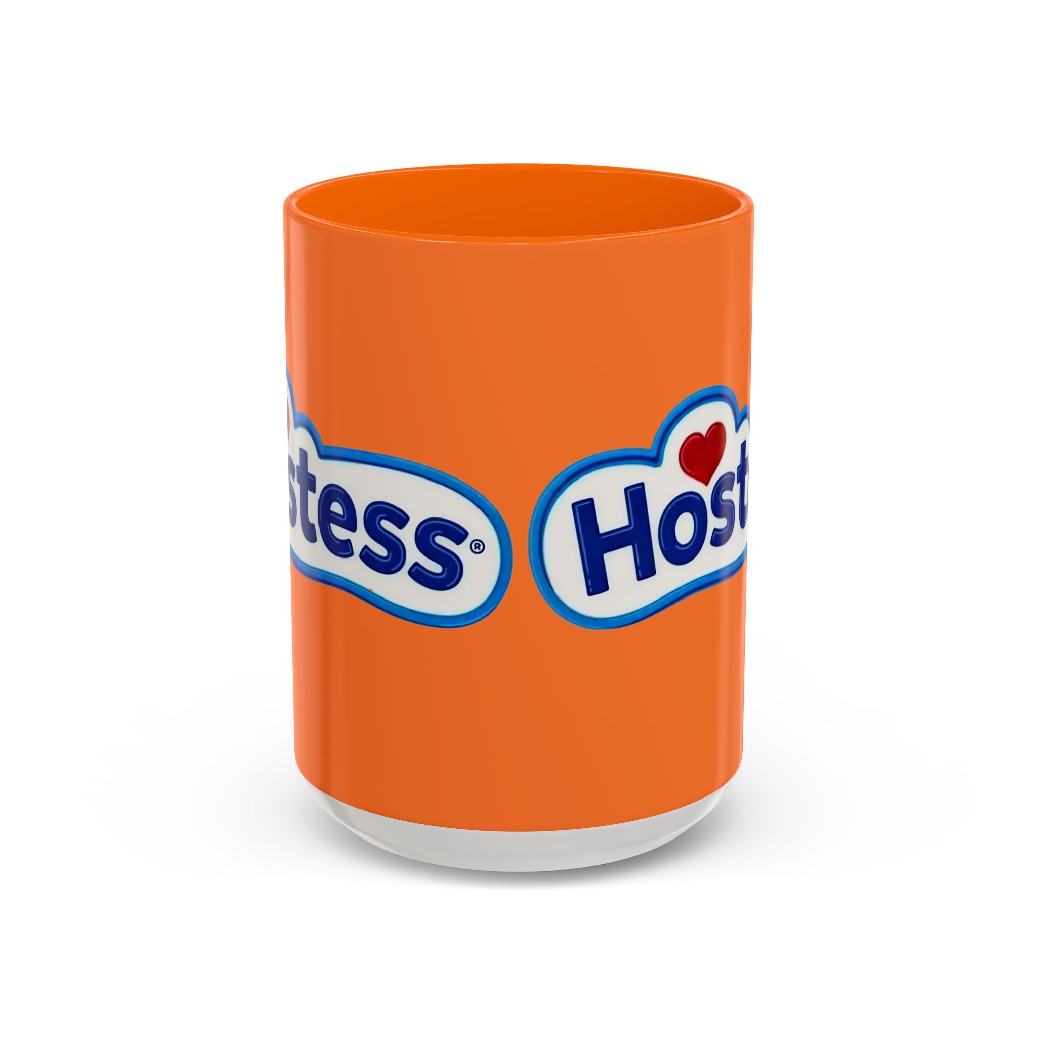 Hostess Logo Accent Coffee Mug — Retro Orange 11/15oz - Creations by Chris and Carlos