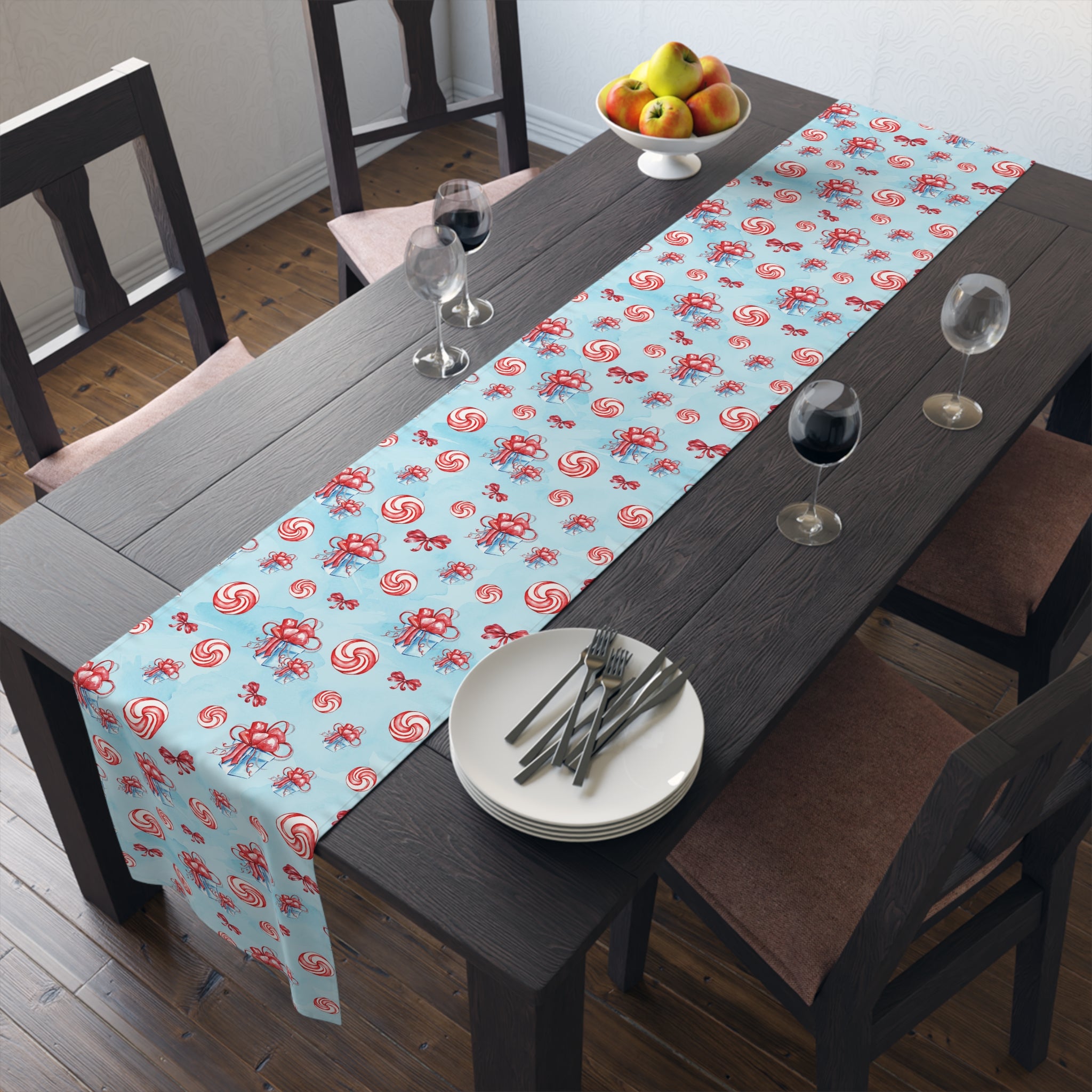 Holiday Candy- Table Runner (Cotton, Poly) - Creations by Chris and Carlos