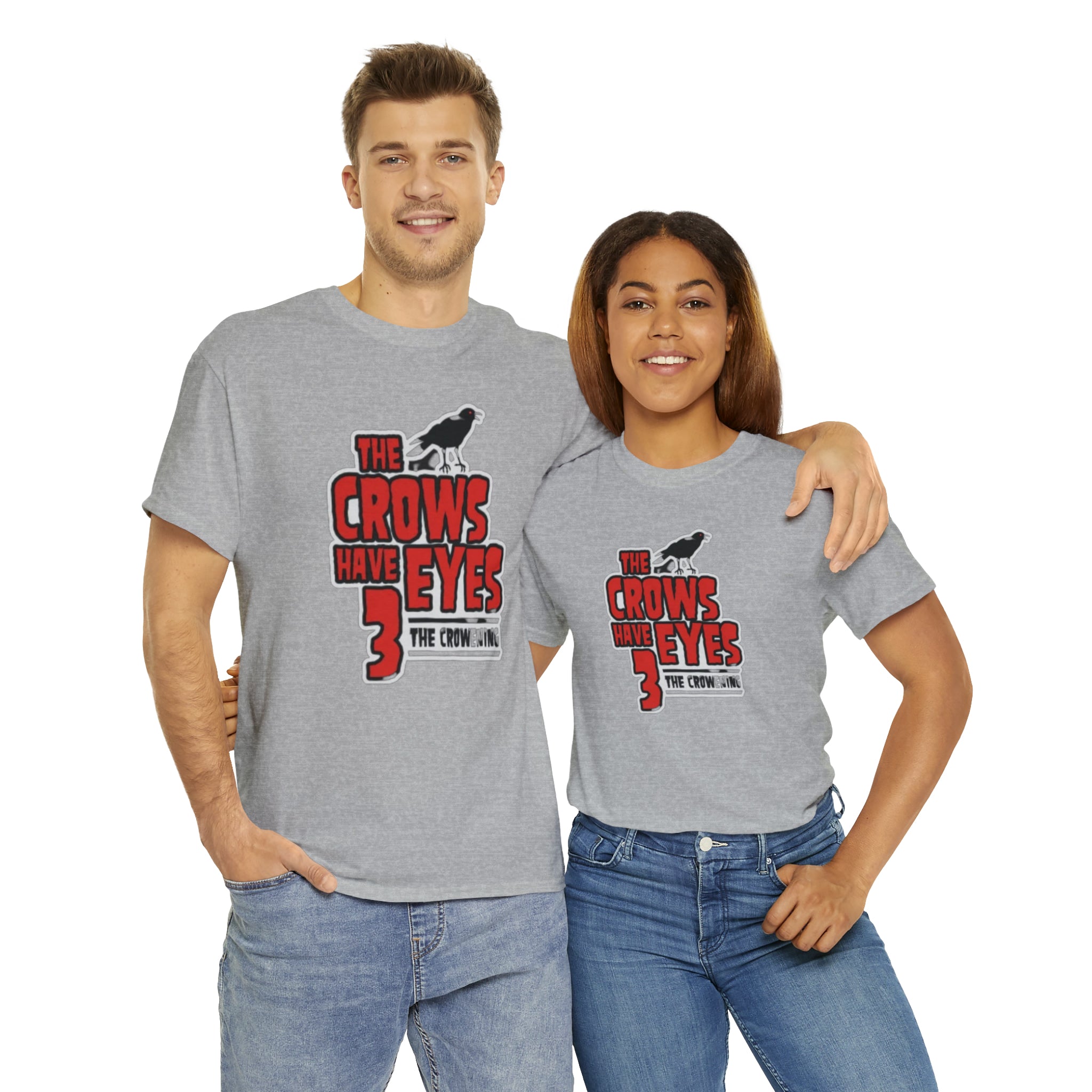 The Crows have eyes 3- Unisex Heavy Cotton T-Shirt - Creations by Chris and Carlos