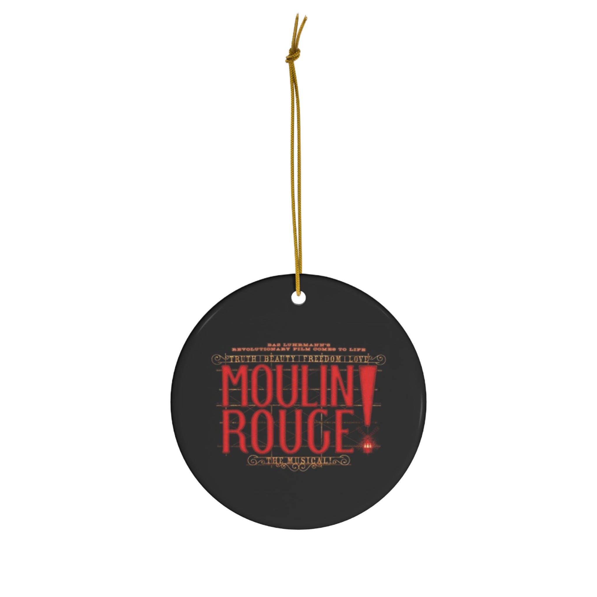 Moulin Rouge- Ceramic Ornament, 4 Shapes - Creations by Chris and Carlos