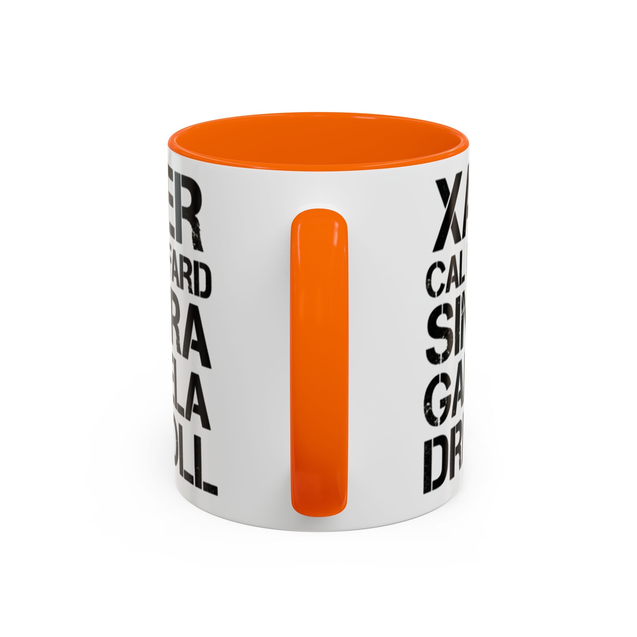 Paradise TV Show Typography Names Accent Coffee Mug — Bold Black Name List Design (11/15oz) - Creations by Chris and Carlos