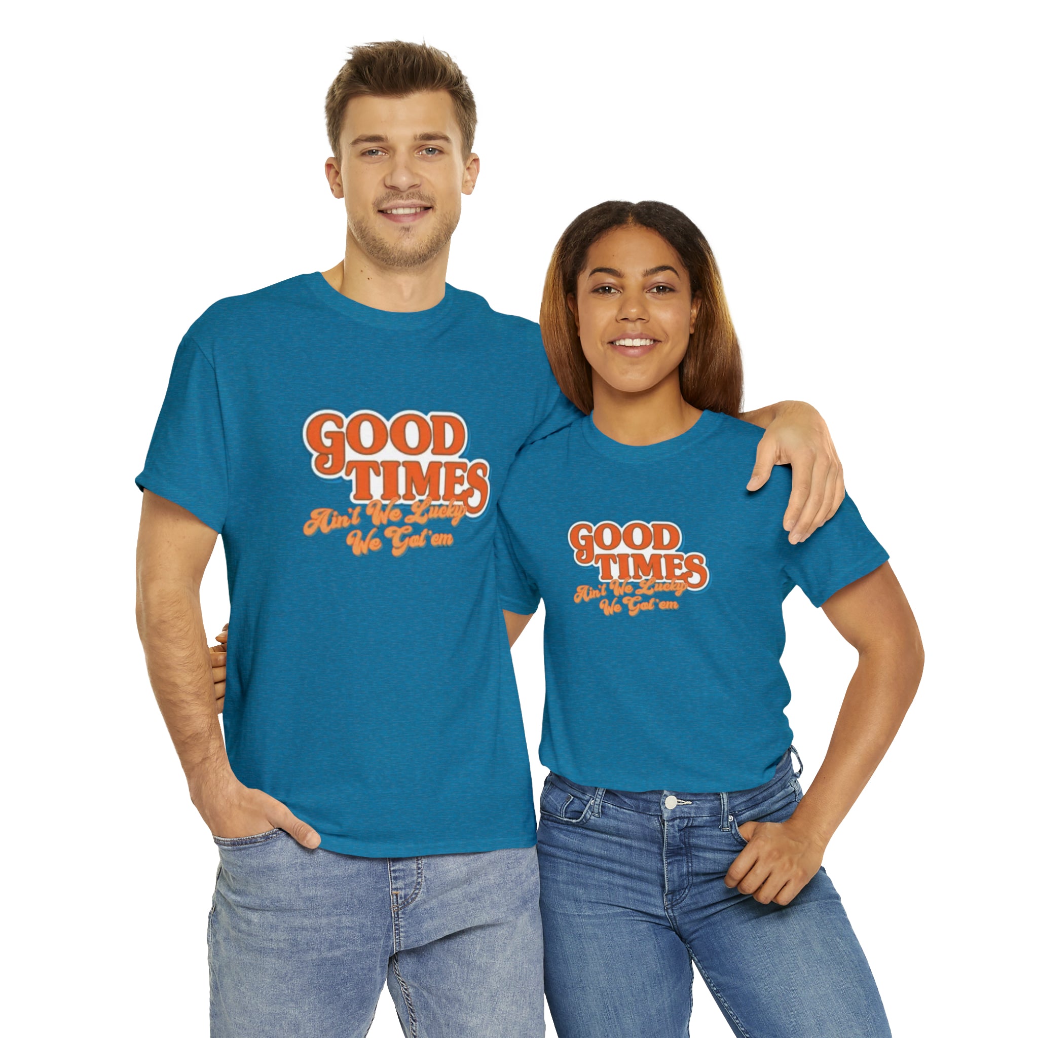 Good Times 70's TV Show- Unisex Heavy Cotton T-Shirt - Creations by Chris and Carlos