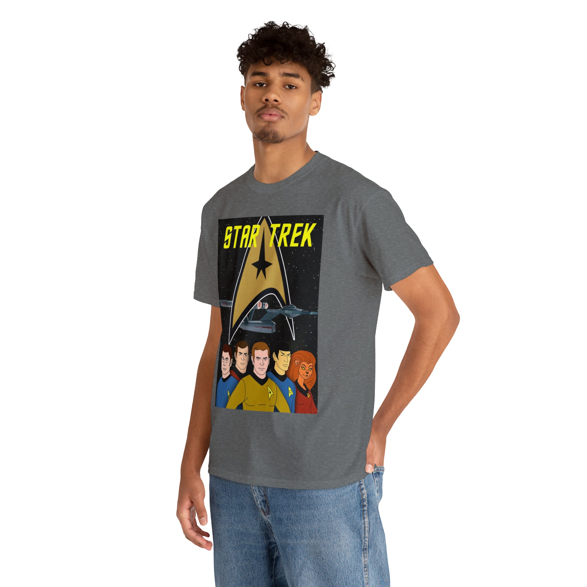 Star Trek Cartoon- Unisex Heavy Cotton T-Shirt - Creations by Chris and Carlos