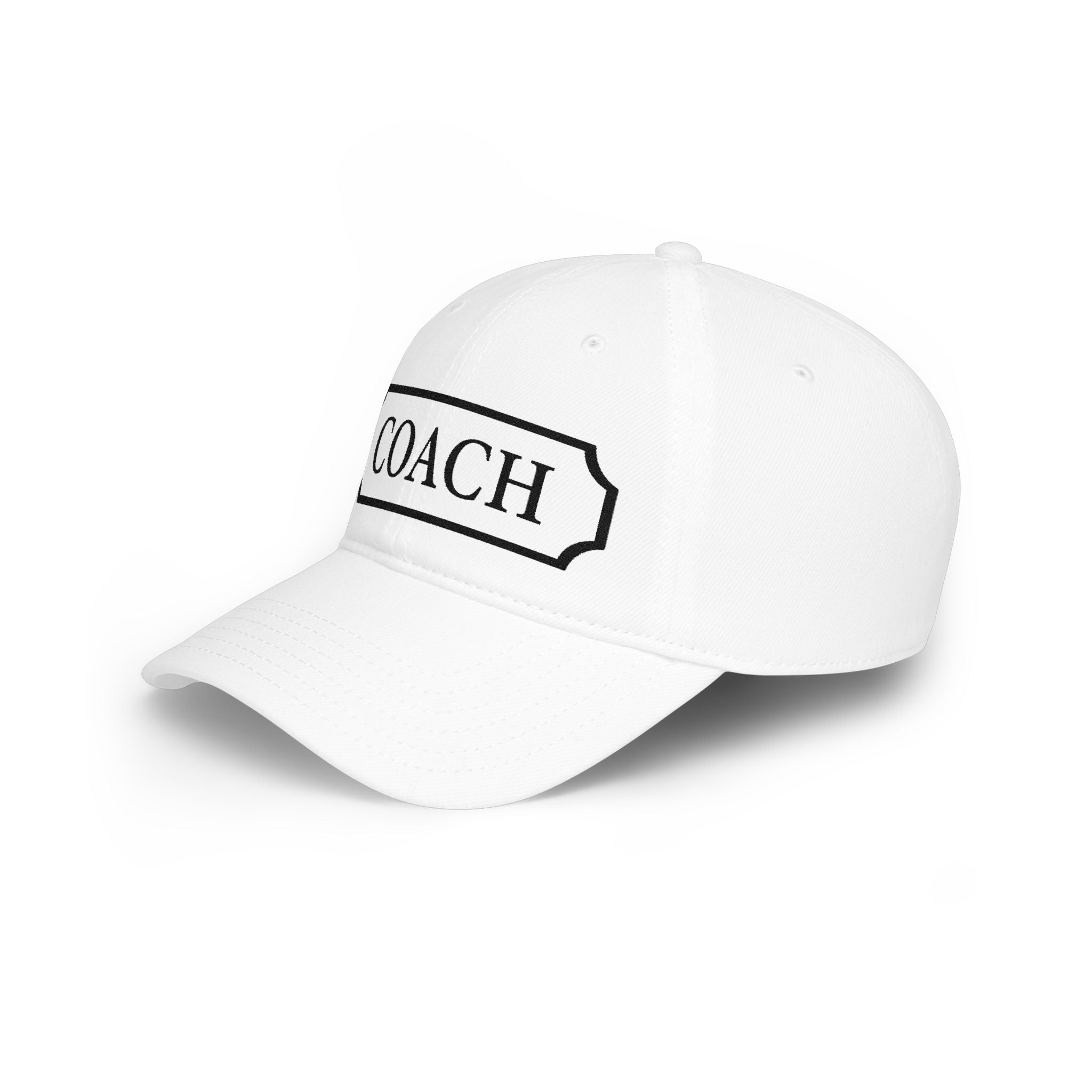 Coach Baseball Cap — Embroidered Low Profile Coach Hat for Sports Coaches & Team Gifts - Creations by Chris and Carlos